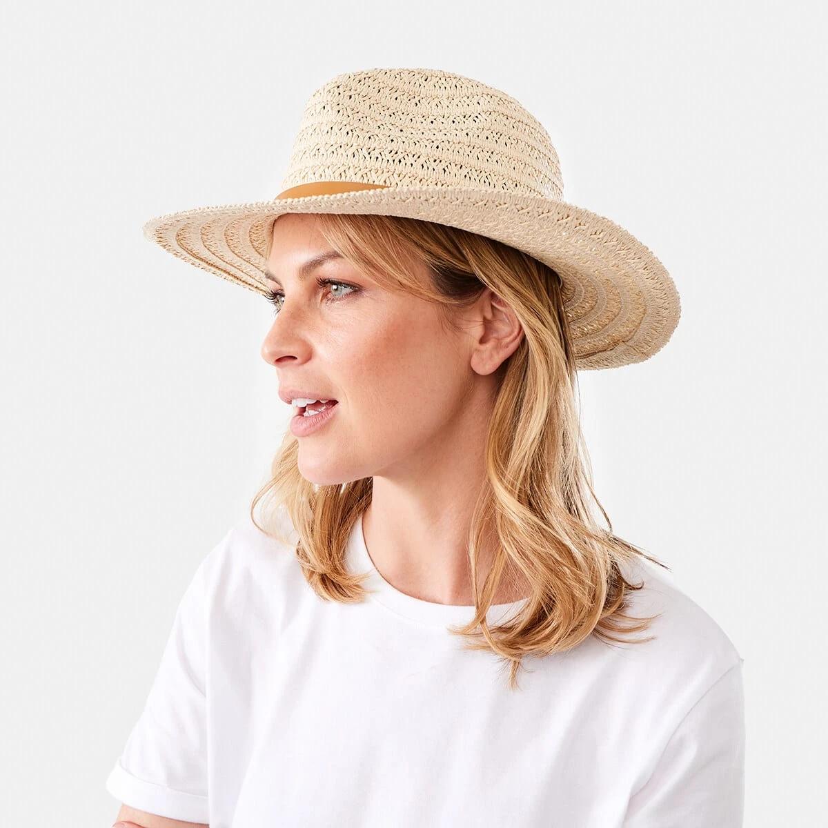 3 Natural Fedora Hat Natural, 3 of 3