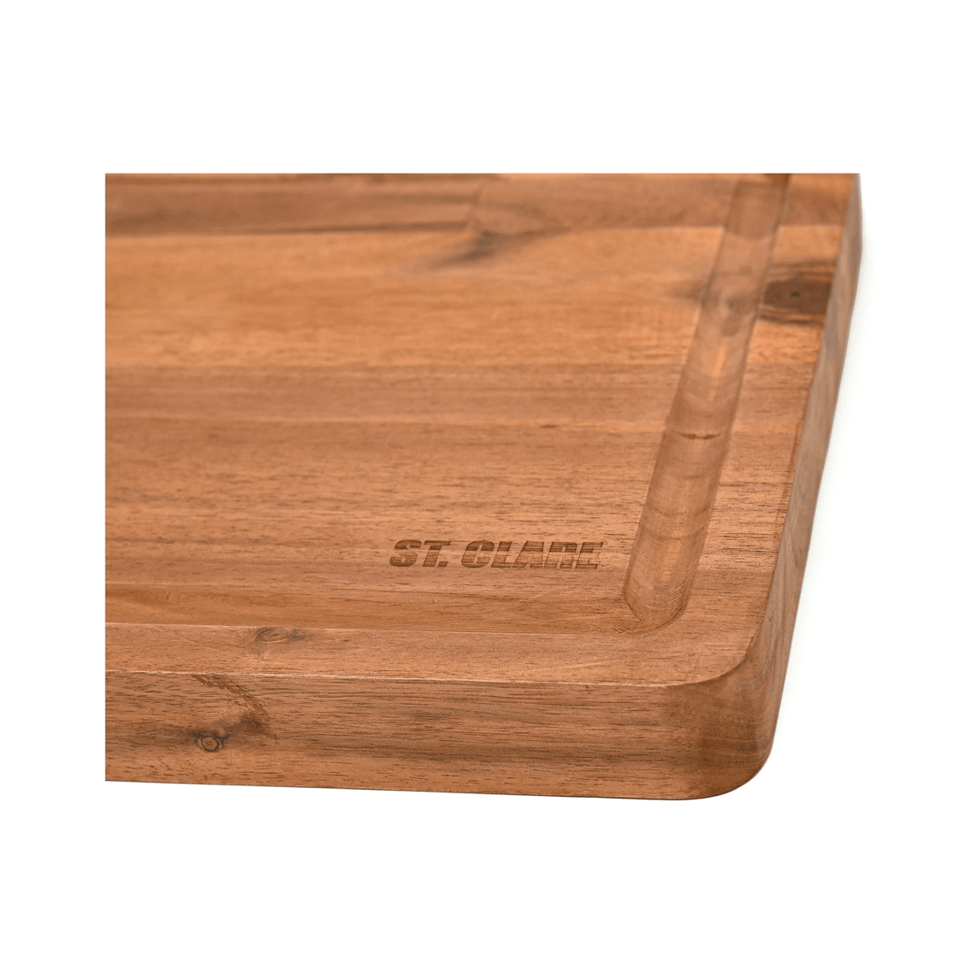 5 Classica St Clare Acacia Reversible Cutting Board 40x30x3.8cm Juice Curve
 - Plain, 5 of 5