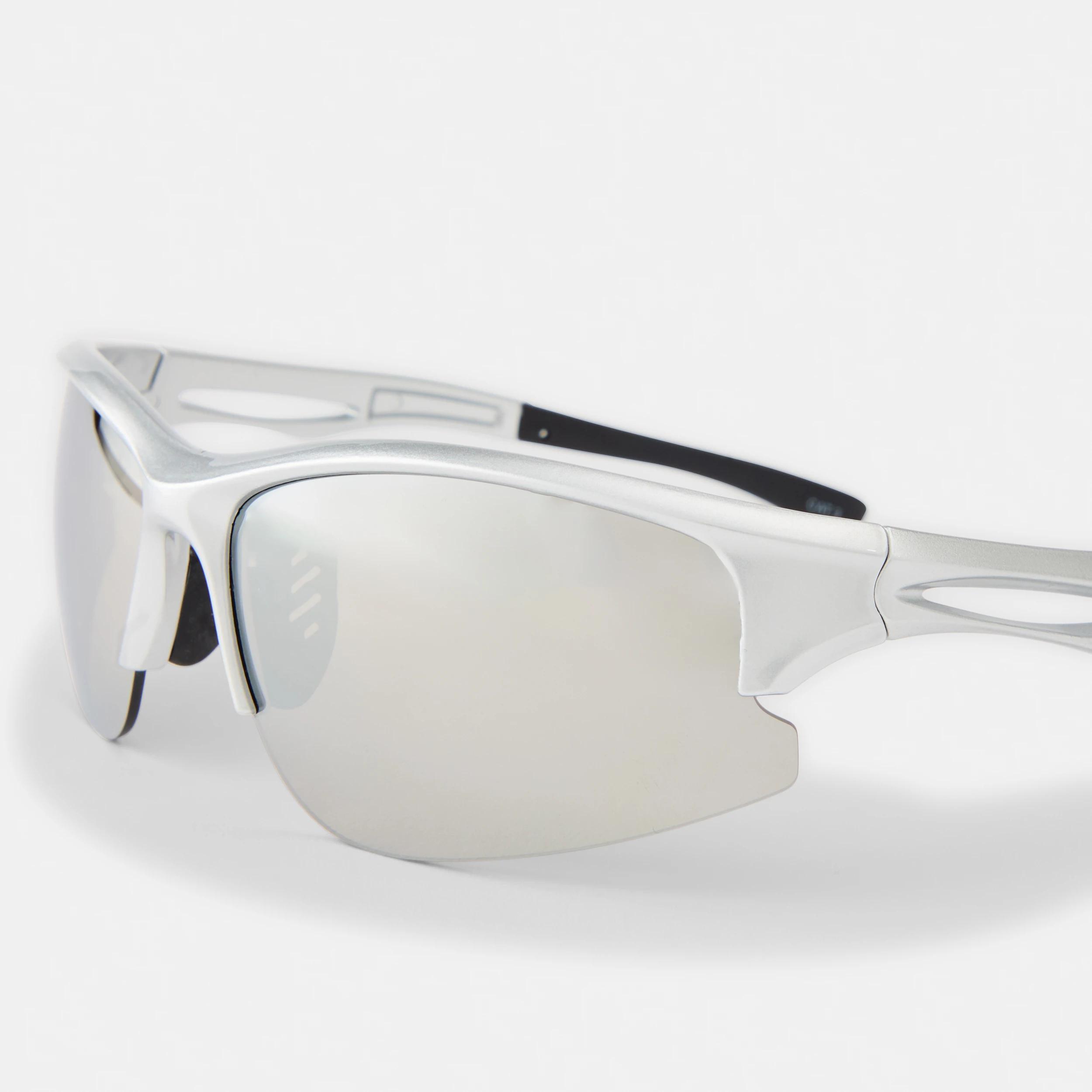 4 Womens Sports Wrap Sunglasses Silver, 4 of 7