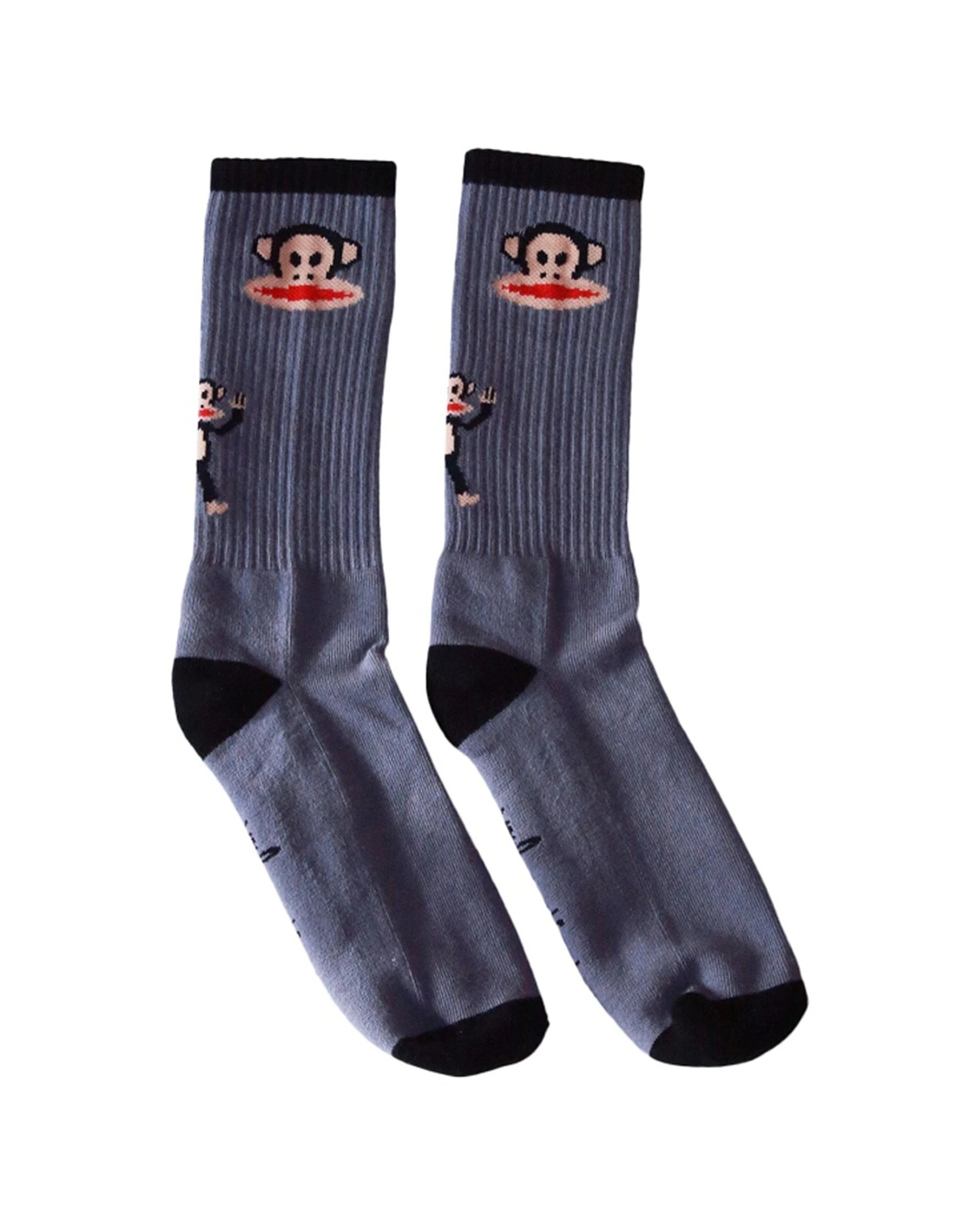 1 Verb. X Paul Frank Julius Mens Socks Playful Monkey Design Size - 8-11 - Grey, 1 of 3