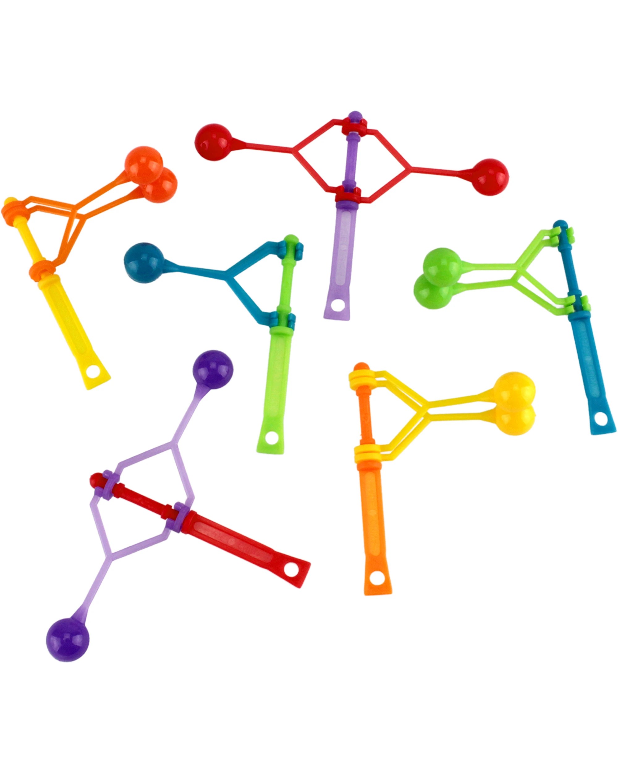 1 Amscan Plastic Knocker Balls Pack of 6 - Multi, 1 of 2