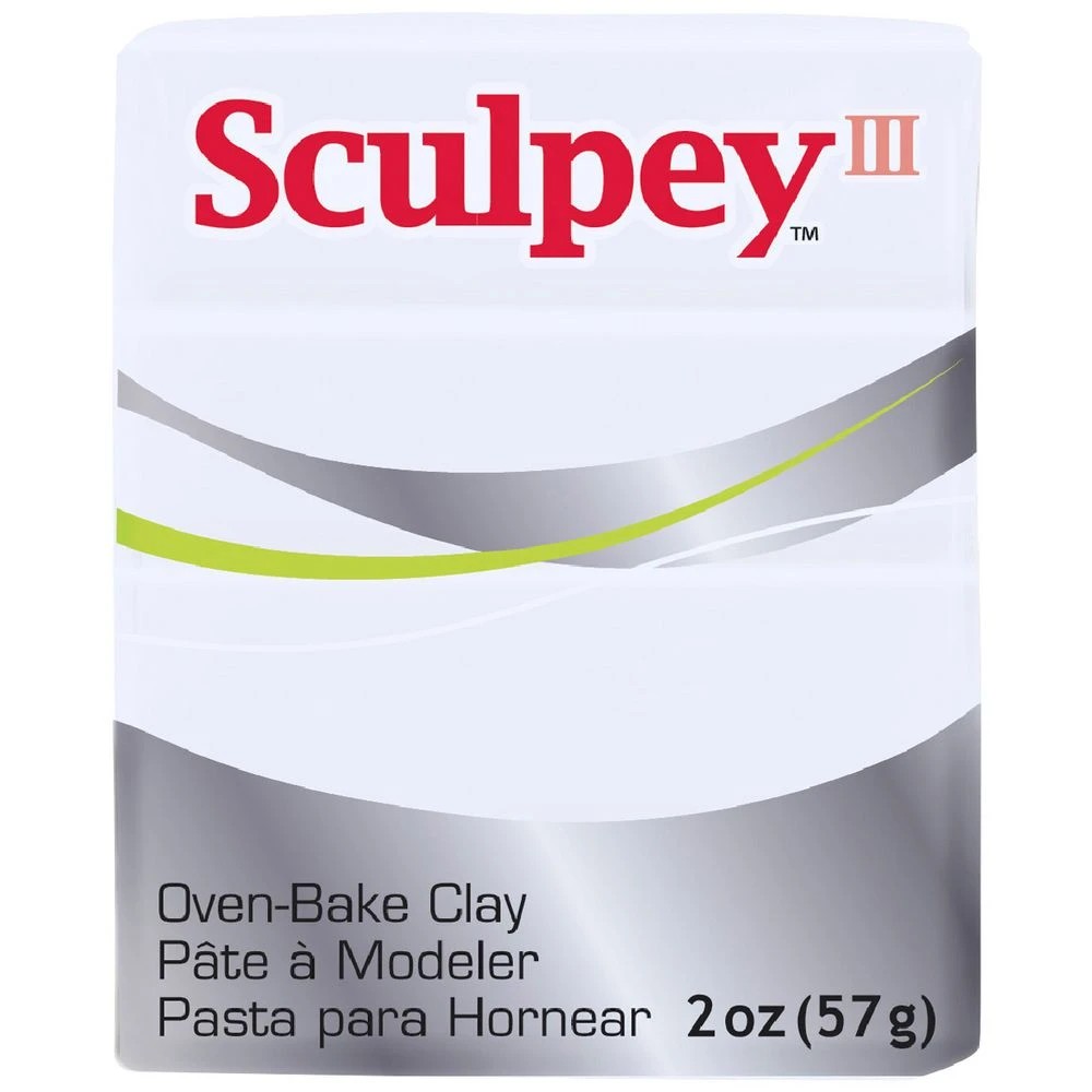 1 Sculpey III Modelling Clay White 57g, 1 of 3