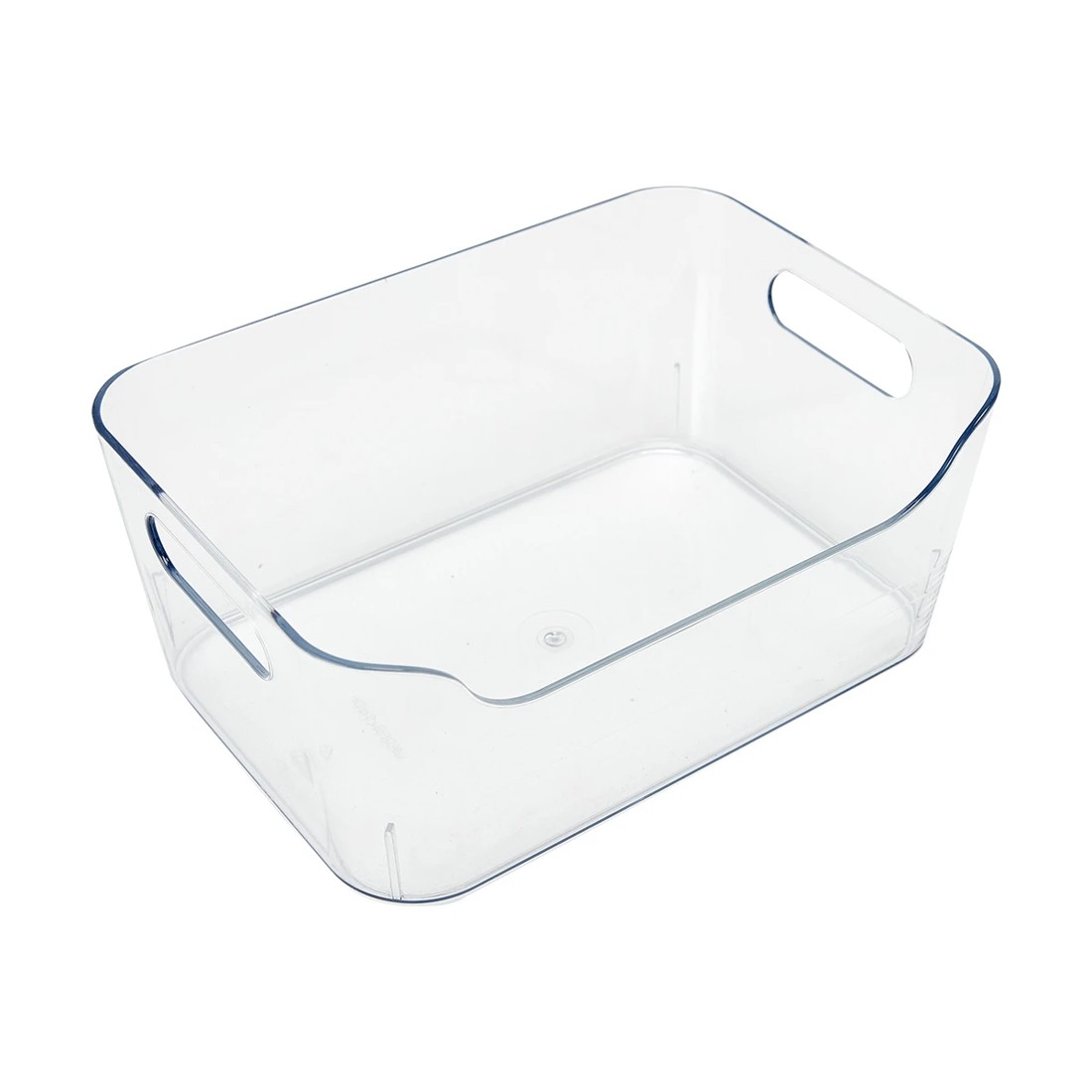 1 Small Cut Out Edge Storage Tub - Clear, 1 of 7