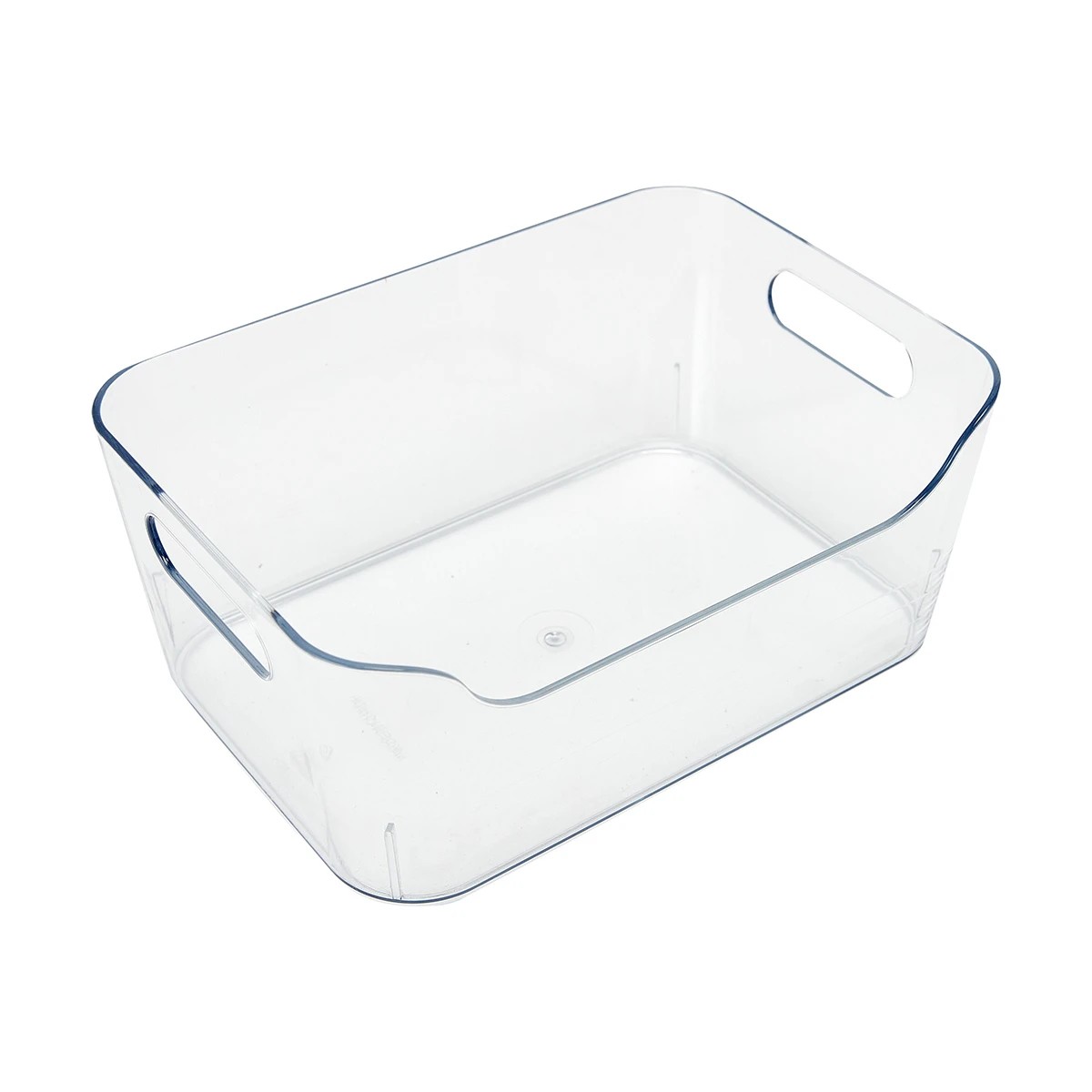 1 Small Cut Out Edge Storage Tub - Clear, 1 of 7
