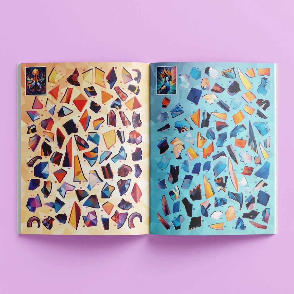 4 Art Maker Sticker Mosaics: Amazing Animals - Book, 4 of 7