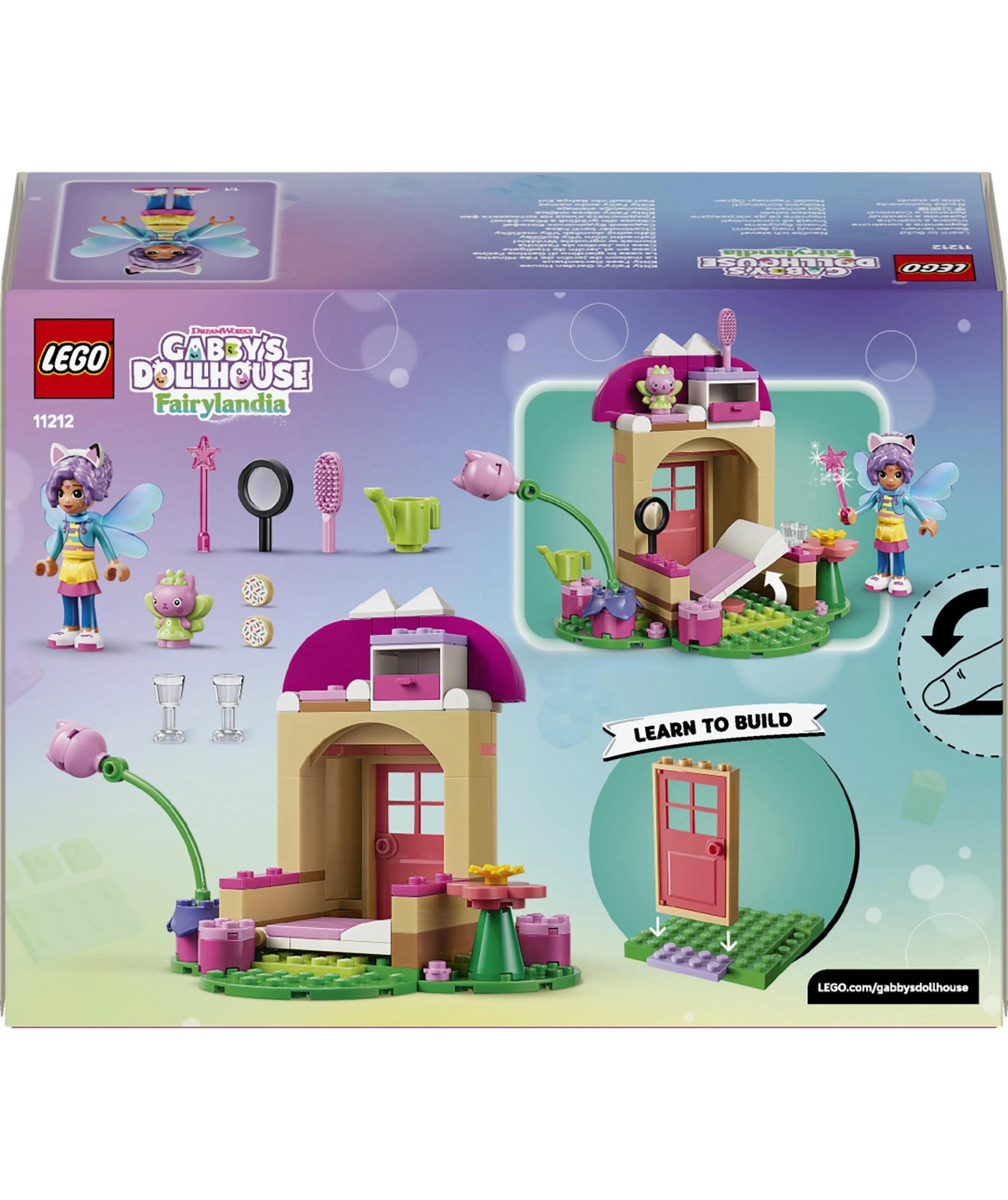10 LEGO Gabby's Dollhouse Kitty Fairy's Garden House 11212, 10 of 10
