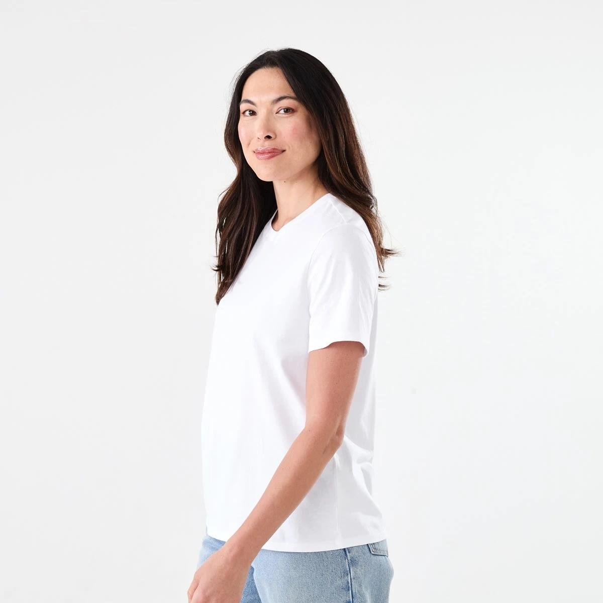 2 Short Sleeve Australian Cotton T-shirt WHITE, 2 of 5