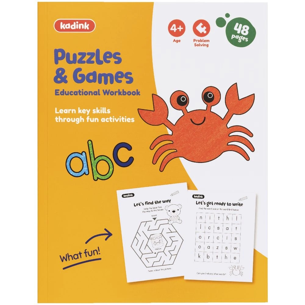 5 Kadink Workbook 48 Pages Puzzles and Games, 5 of 5