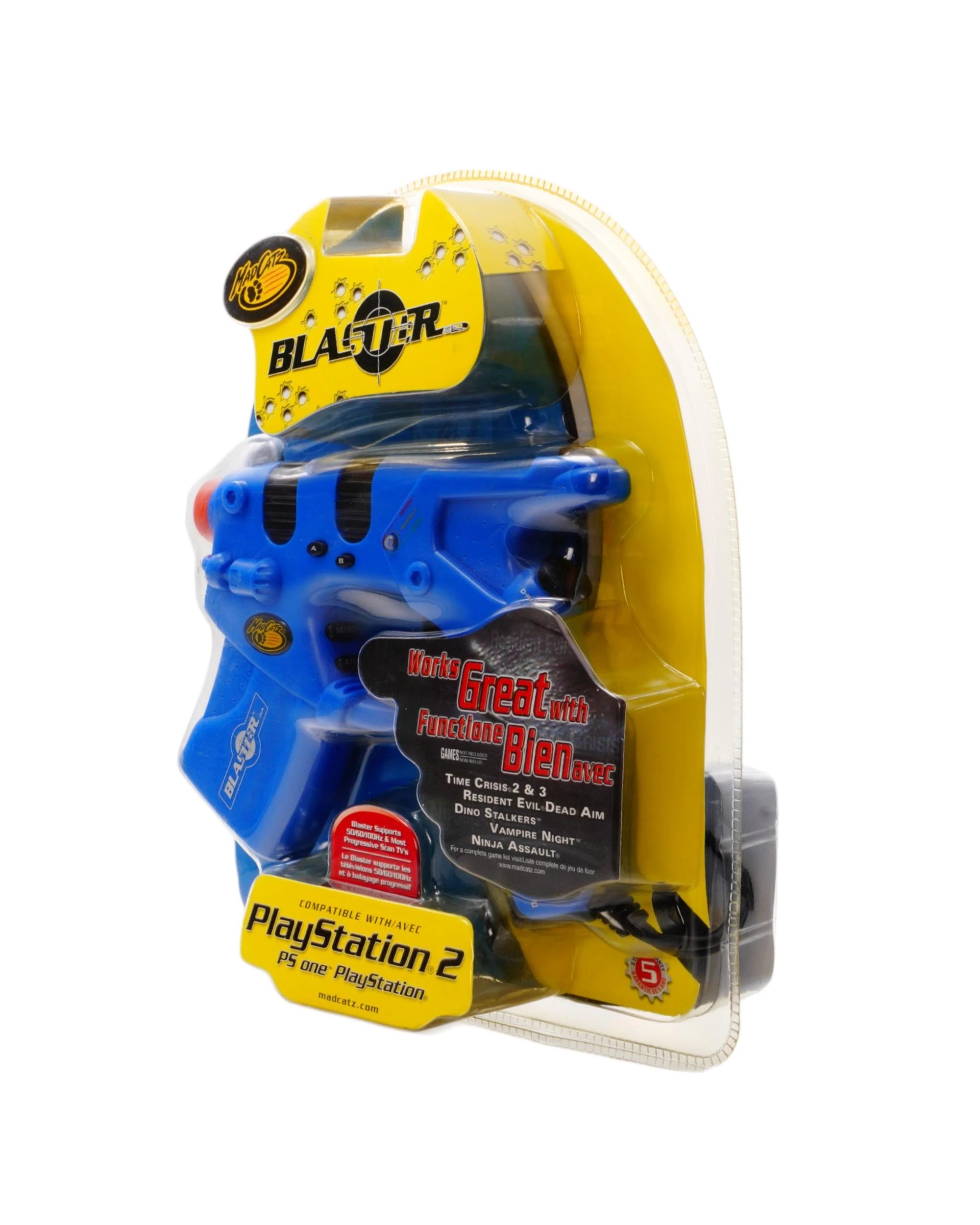 1 Mad Catz Light Blaster for Playstation 2 - Blue, 1 of 4