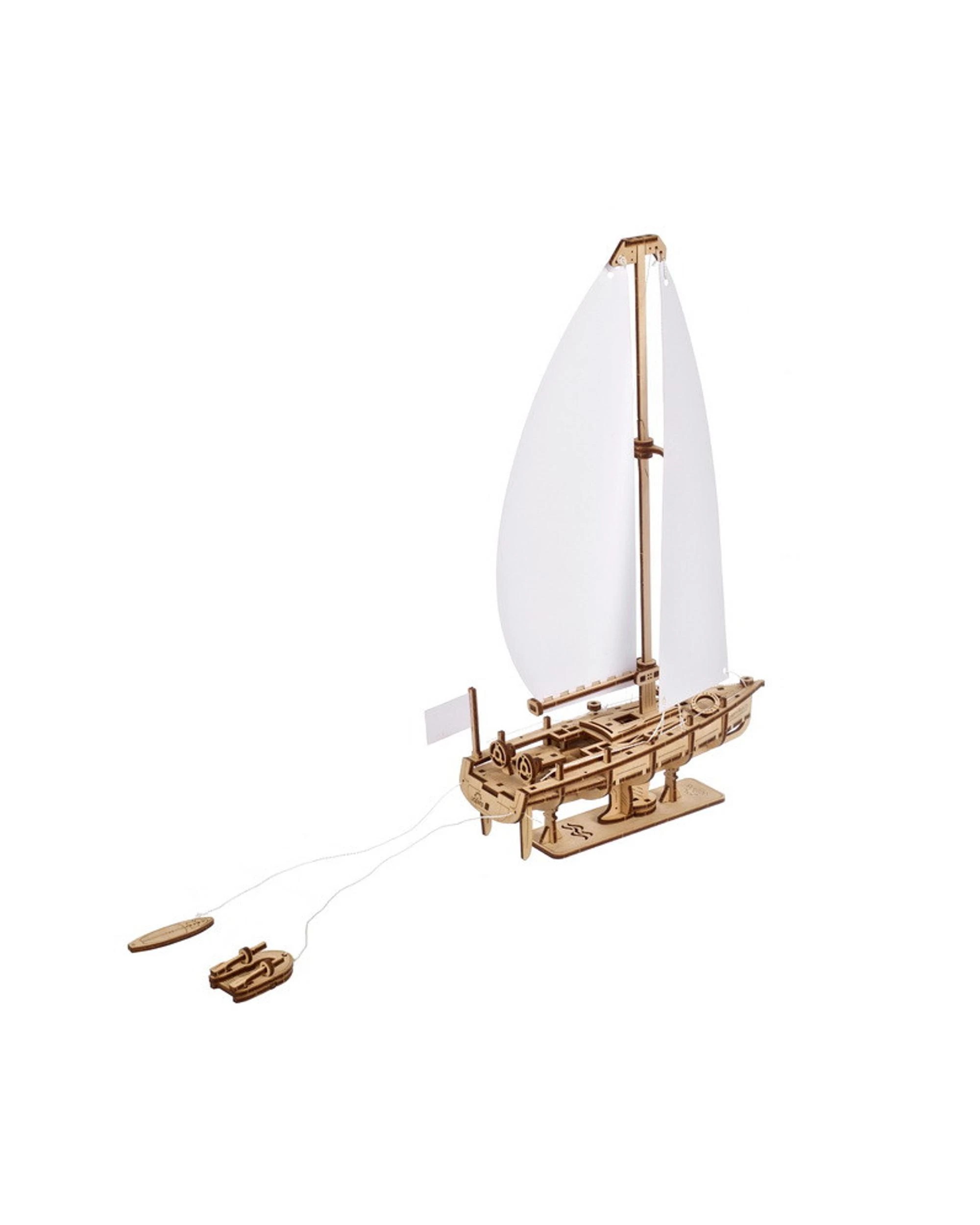 4 UGears Ocean Beauty Yacht Model Kit, 4 of 9