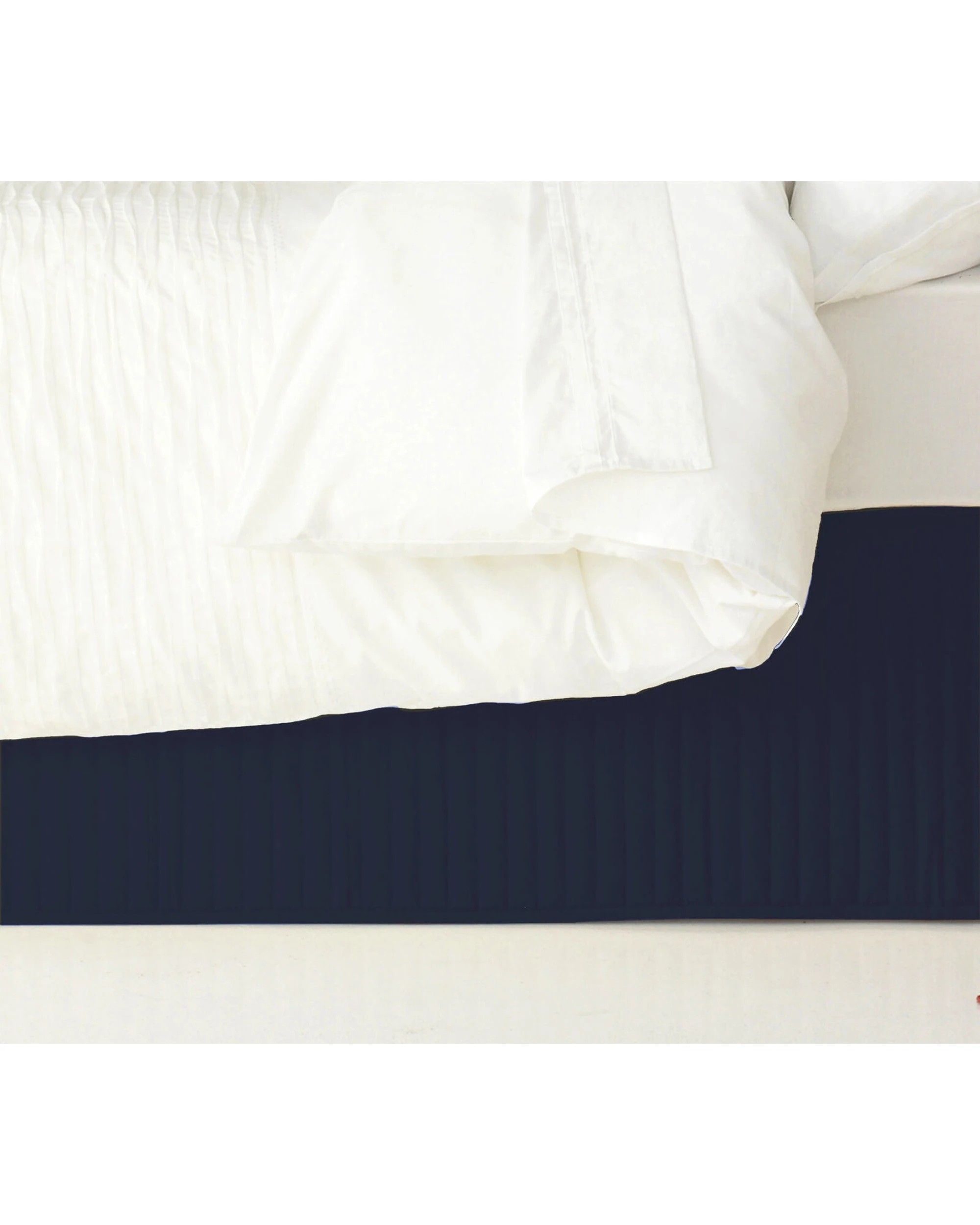 1 Ardor Boudoir Easy Fit Quilted Channel Valances - Single Bed - Blue, 1 of 1