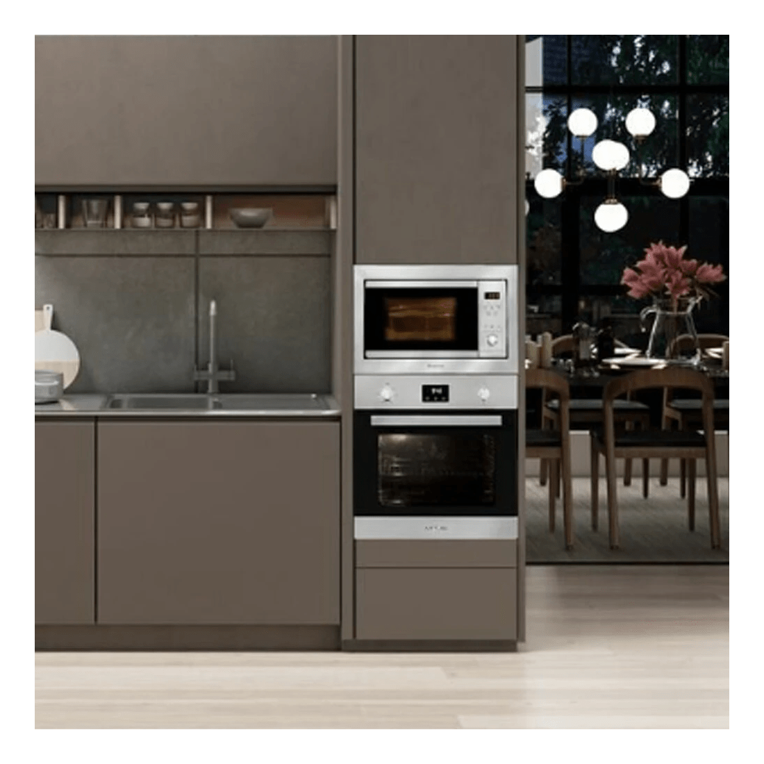 4 Artusi 25L Built-In Microwave Oven 900W Stainless Steel AMO25TK, 4 of 5