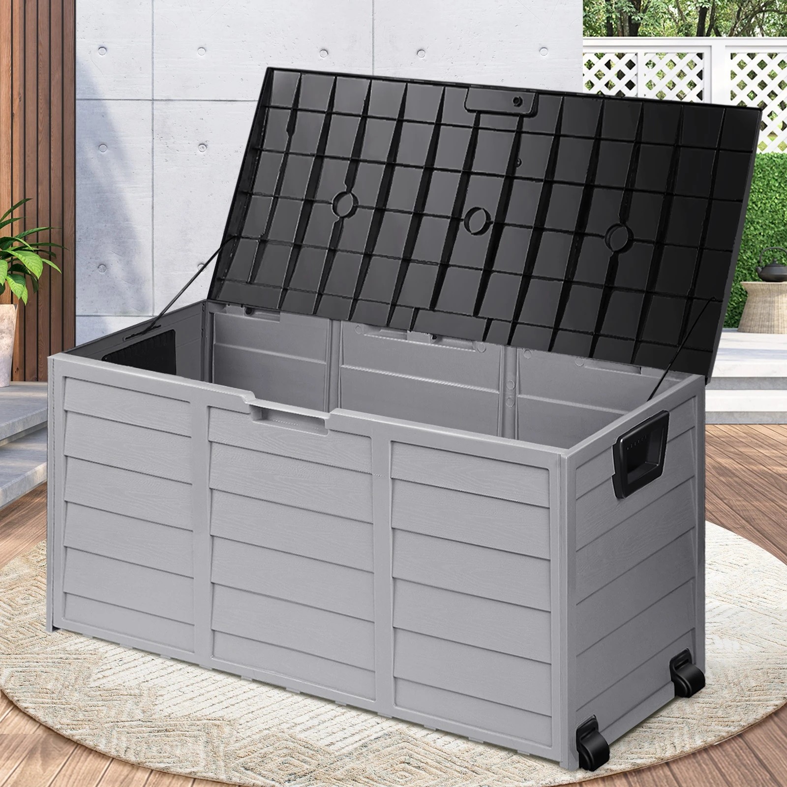 3 Livsip Outdoor Storage Box 290L Garden Container Lockable Waterproof Tool Chest - Multi, 3 of 9
