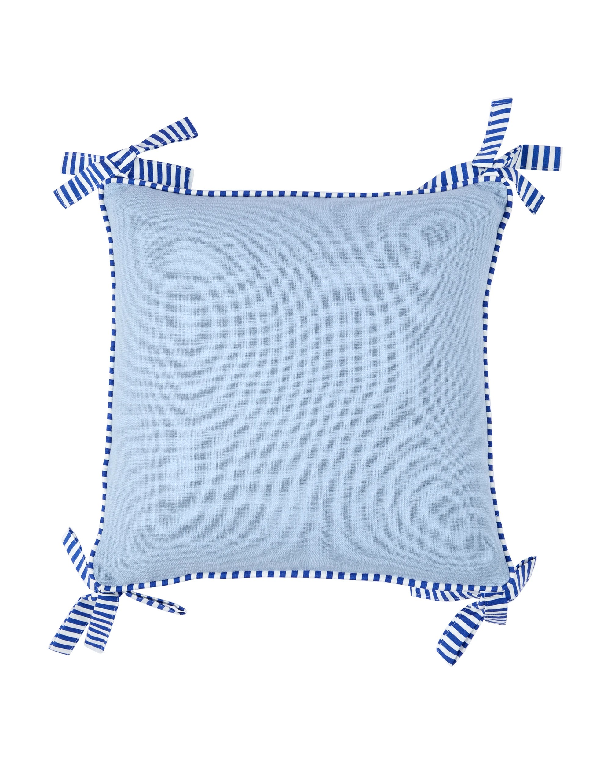 1 43cm Bow Cushion - Blue, 1 of 4
