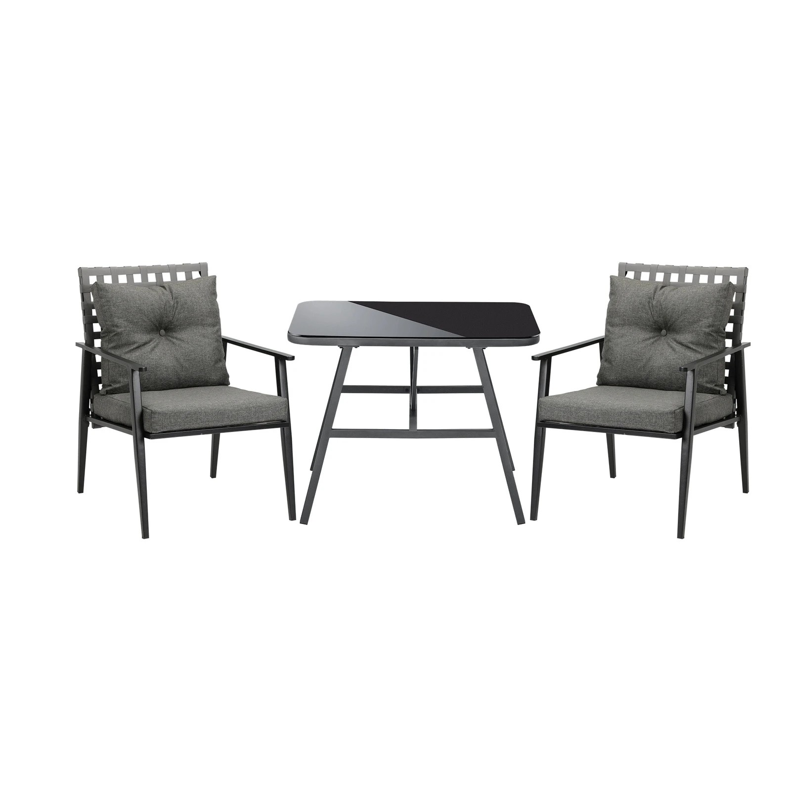 8 Livsip Outdoor Dining Setting Garden Patio Furniture Rattan Chairs Set 3 Piece - Multi, 8 of 9