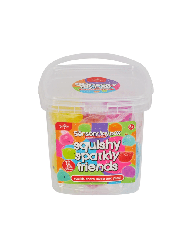 12 Pack ToyMania The Sensory Toy Box Squishy Sparkly Friends