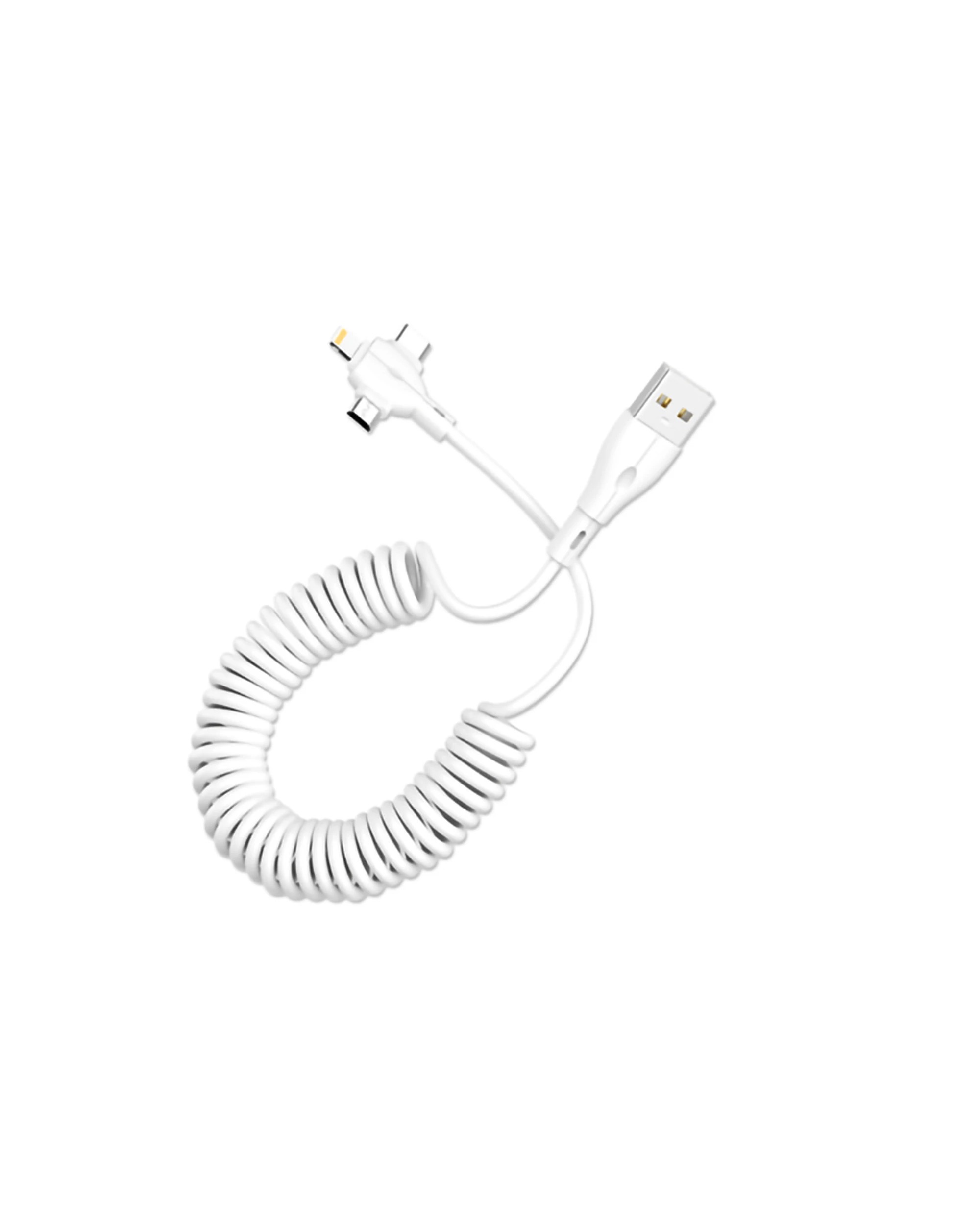 2 SANSAI 3-In-1 Multi Charging Cable USB Cable Fast Charging Extendable 2 Pack - Assorted, 2 of 3