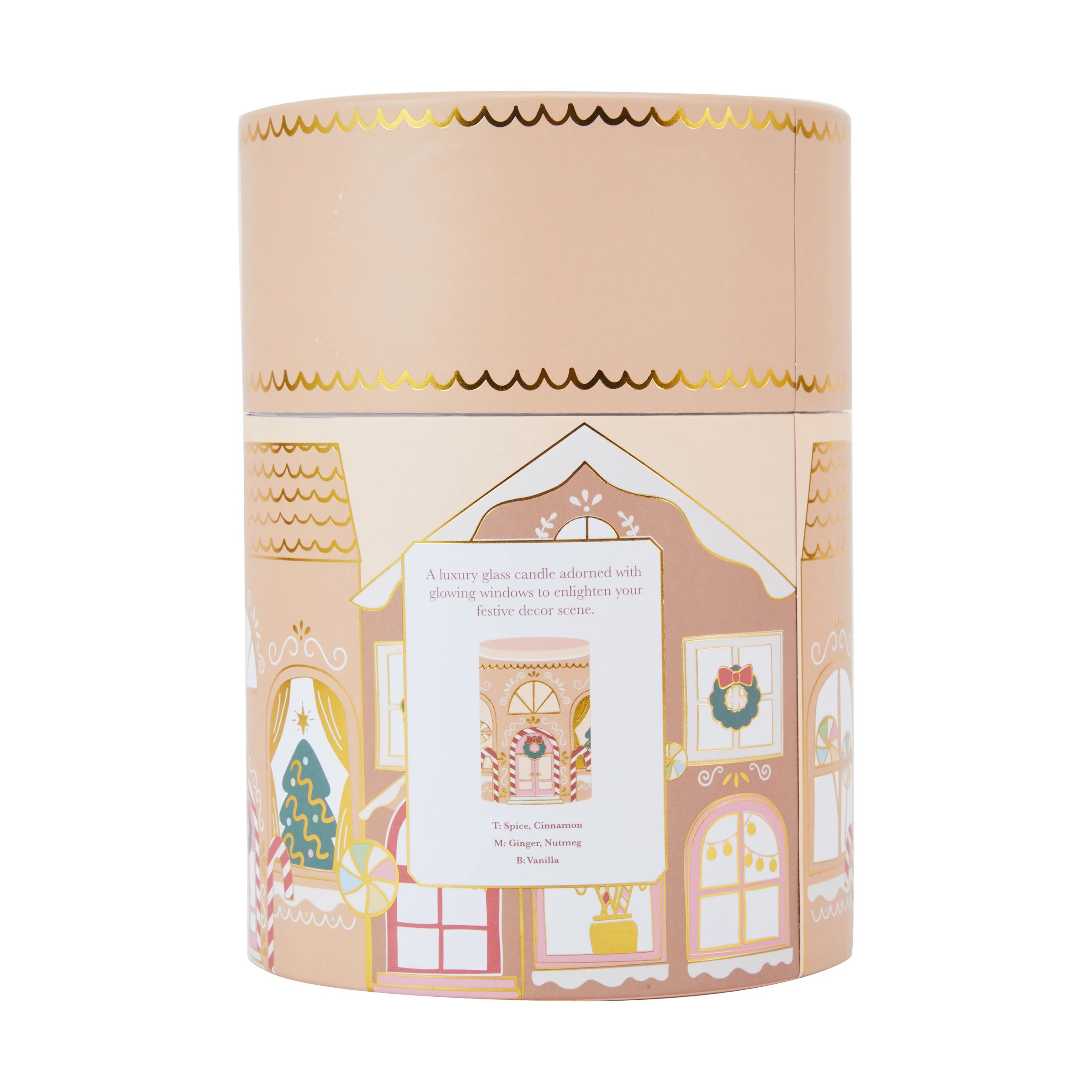 5 Christmas Gingerbread House Glowing Scene Candle, 5 of 6