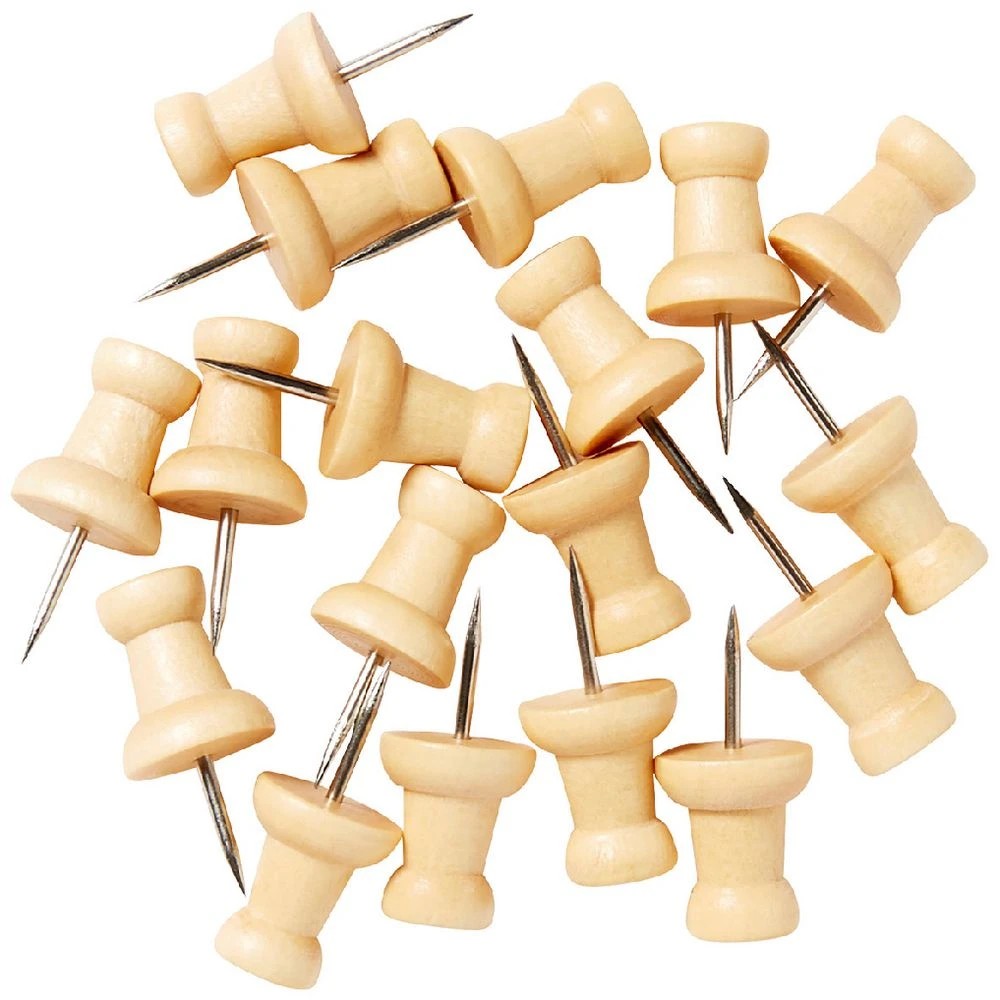 1 Otto Wooden Push Pins 80 Pack, 1 of 3