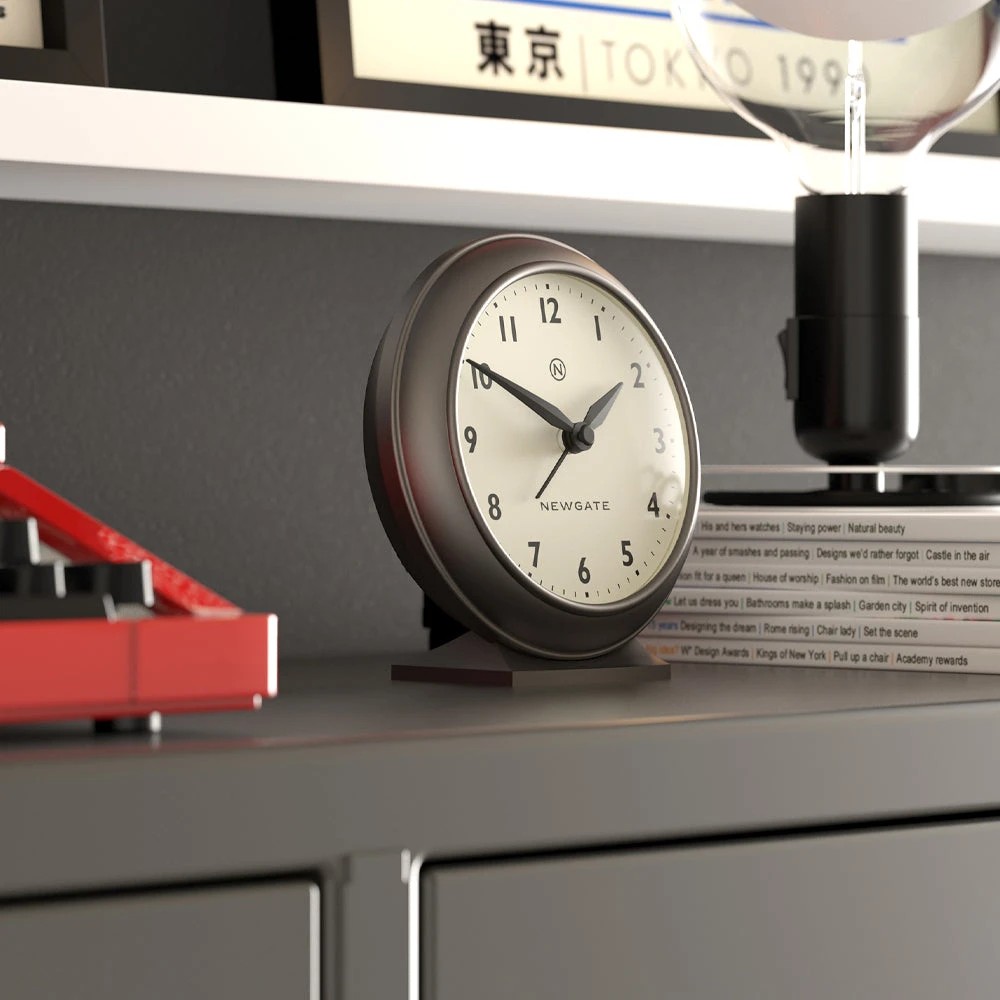 4 Newgate Pacific Mantel Clock-Graphite - Grey, 4 of 4