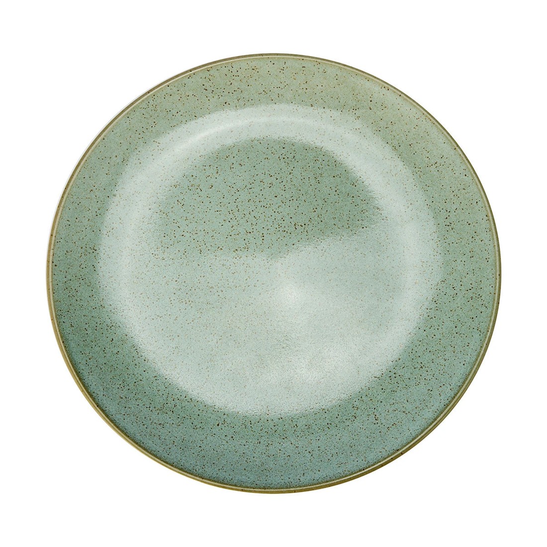 2 Green Glazed Dinner Plate, 2 of 5