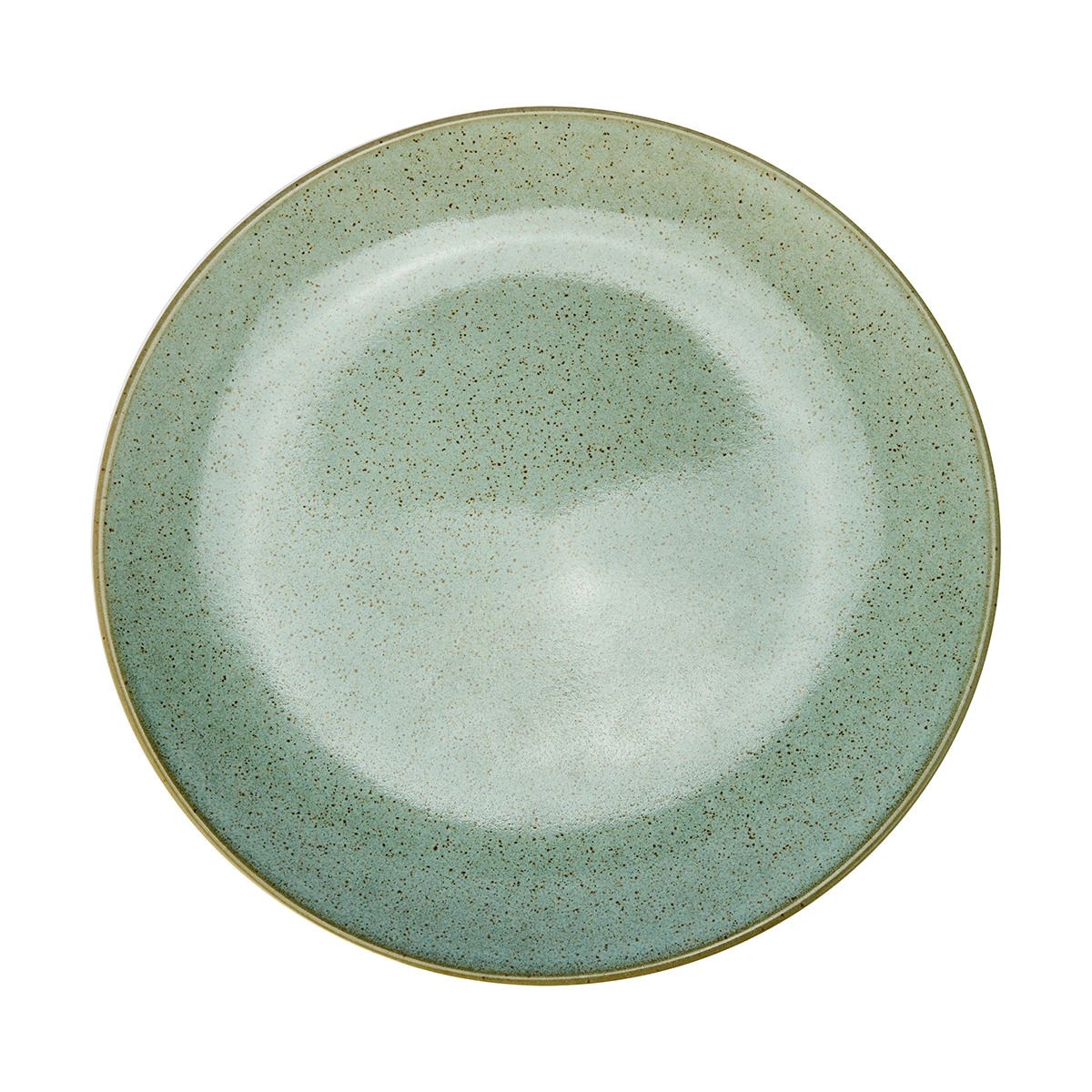 2 Green Glazed Dinner Plate, 2 of 5