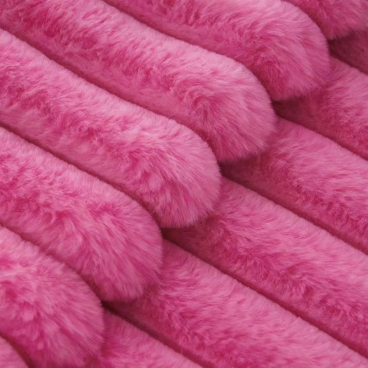 3 Gioia Casa 2-Pack Faux Fur Cushion Covers Soft 45x45cm - Hot Pink, 3 of 3