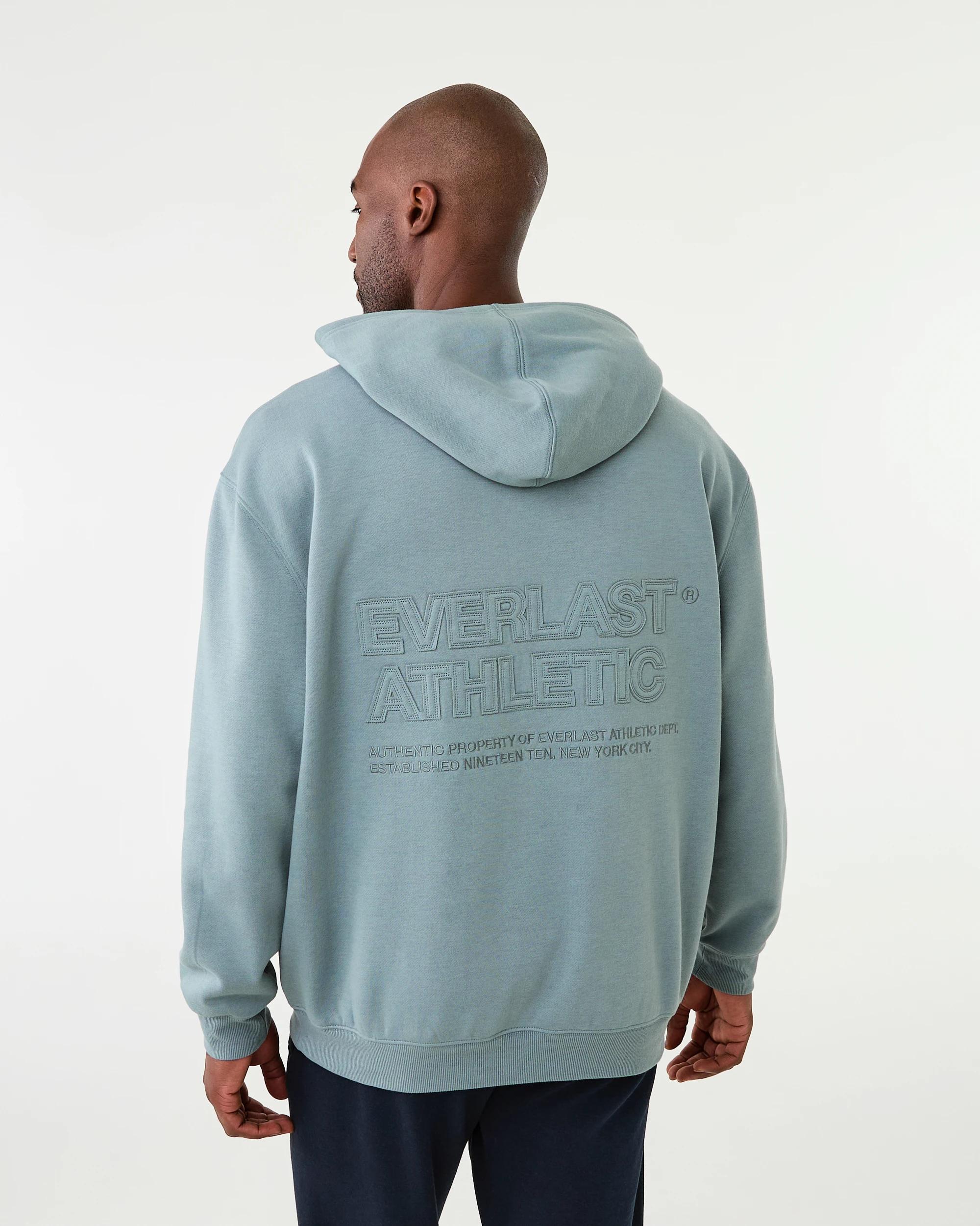 3 Everlast Mens Oversized Hoodie Ash Blue, 3 of 9