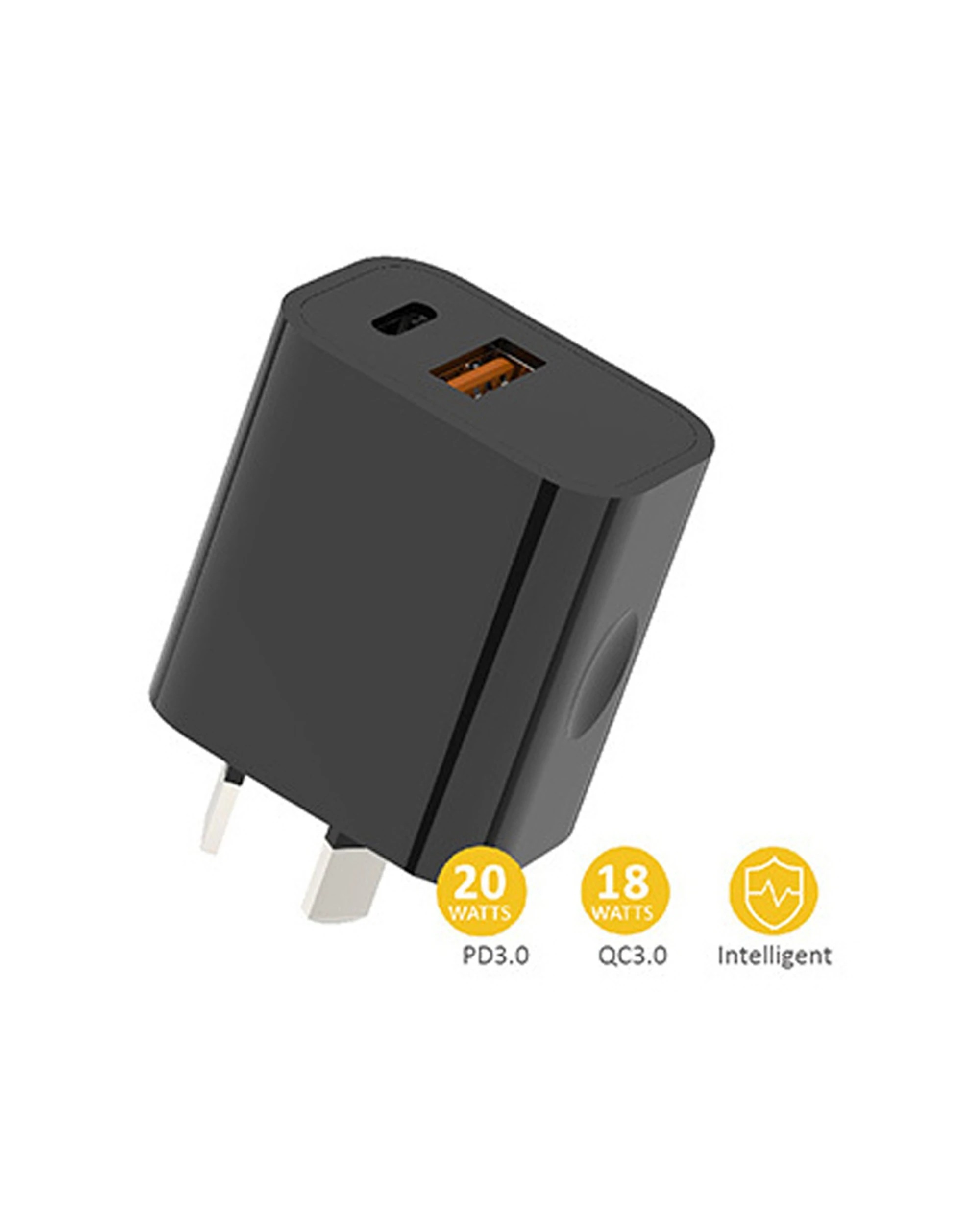 2 Sansai 20W USB A And C Compact Wall Quick Charger Plug Travel Adapter - Assorted, 2 of 3