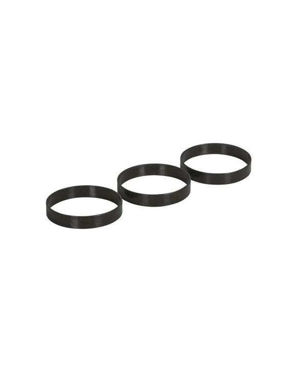 Avanti 3pc 7.5cm Non Stick Egg Rings Kitchen Cooking Utensil Set for Home Use - Black