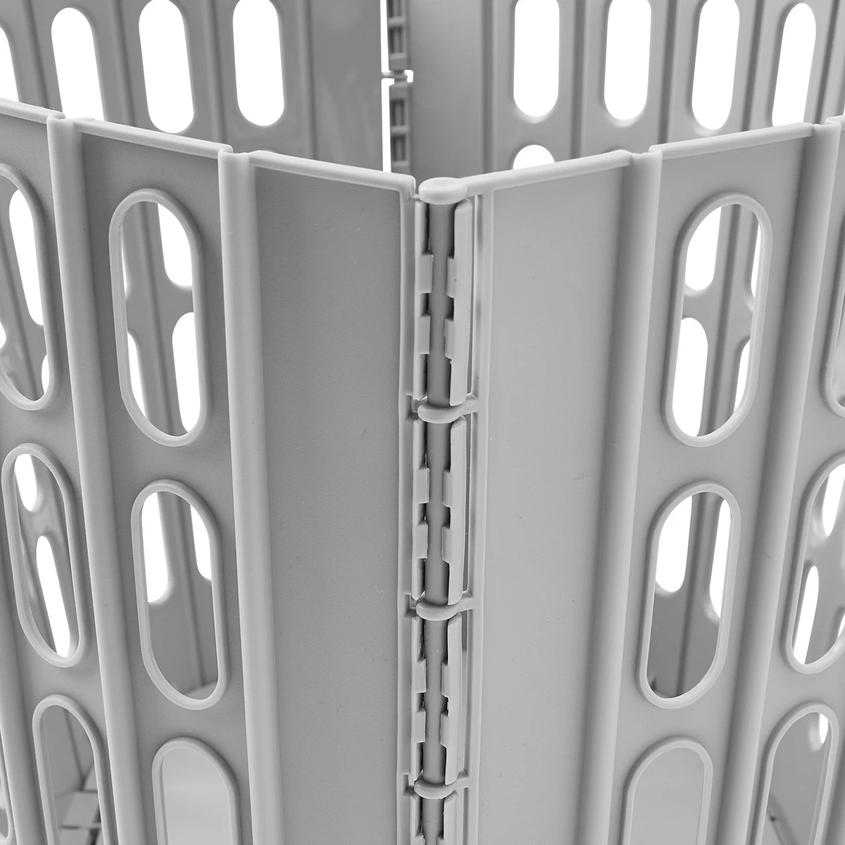 9 Collapsible Laundry Basket - Grey, 9 of 10