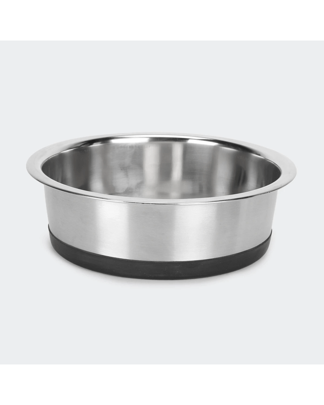 Pet Bowl Stainless Steel & Rubber - L