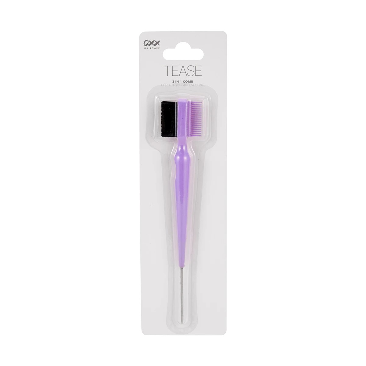 5 OXX Haircare 3-in-1 Tease Comb - Purple, 5 of 6