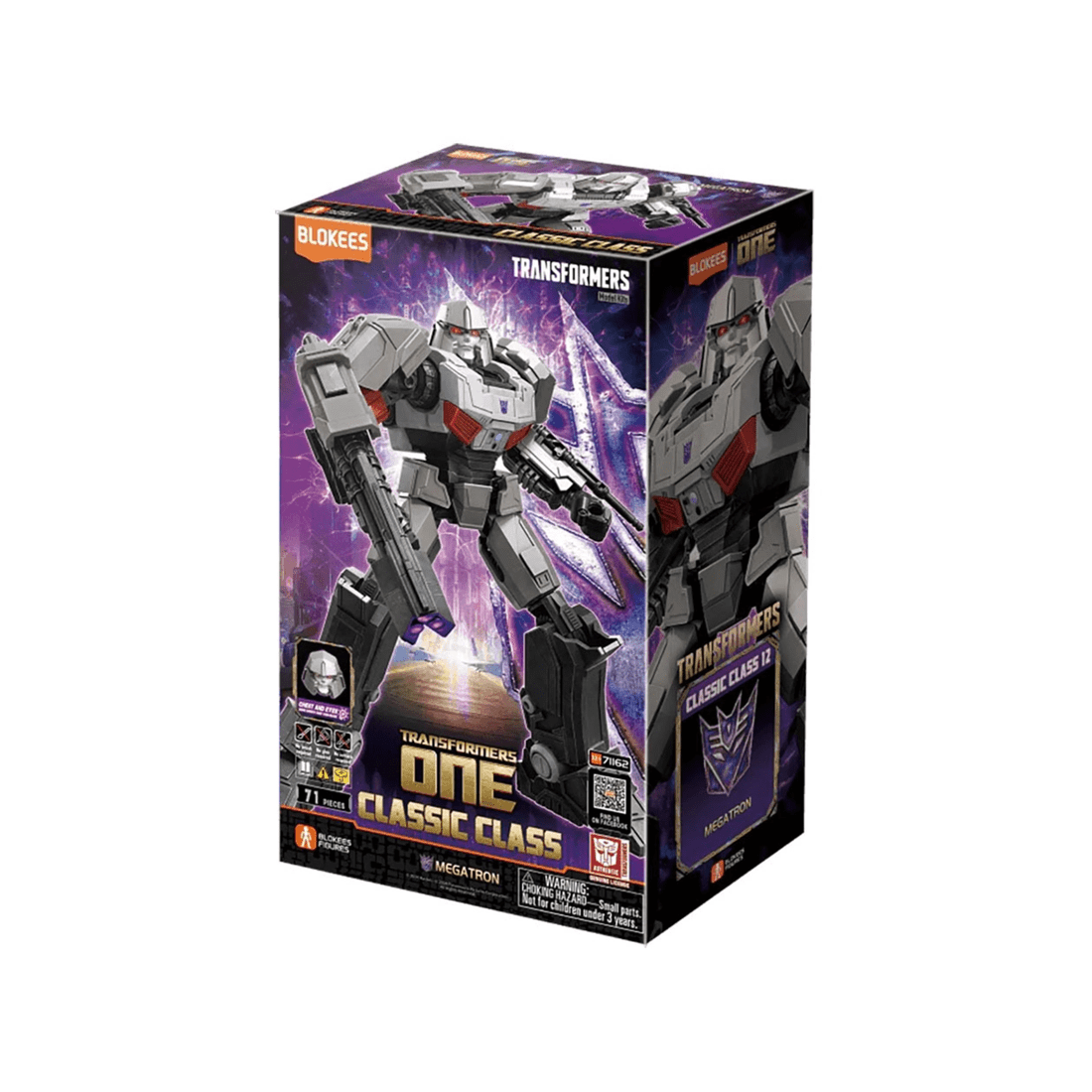 1 Blokees Transformers Classic Class 12 One Megatron Model Kit, 1 of 10