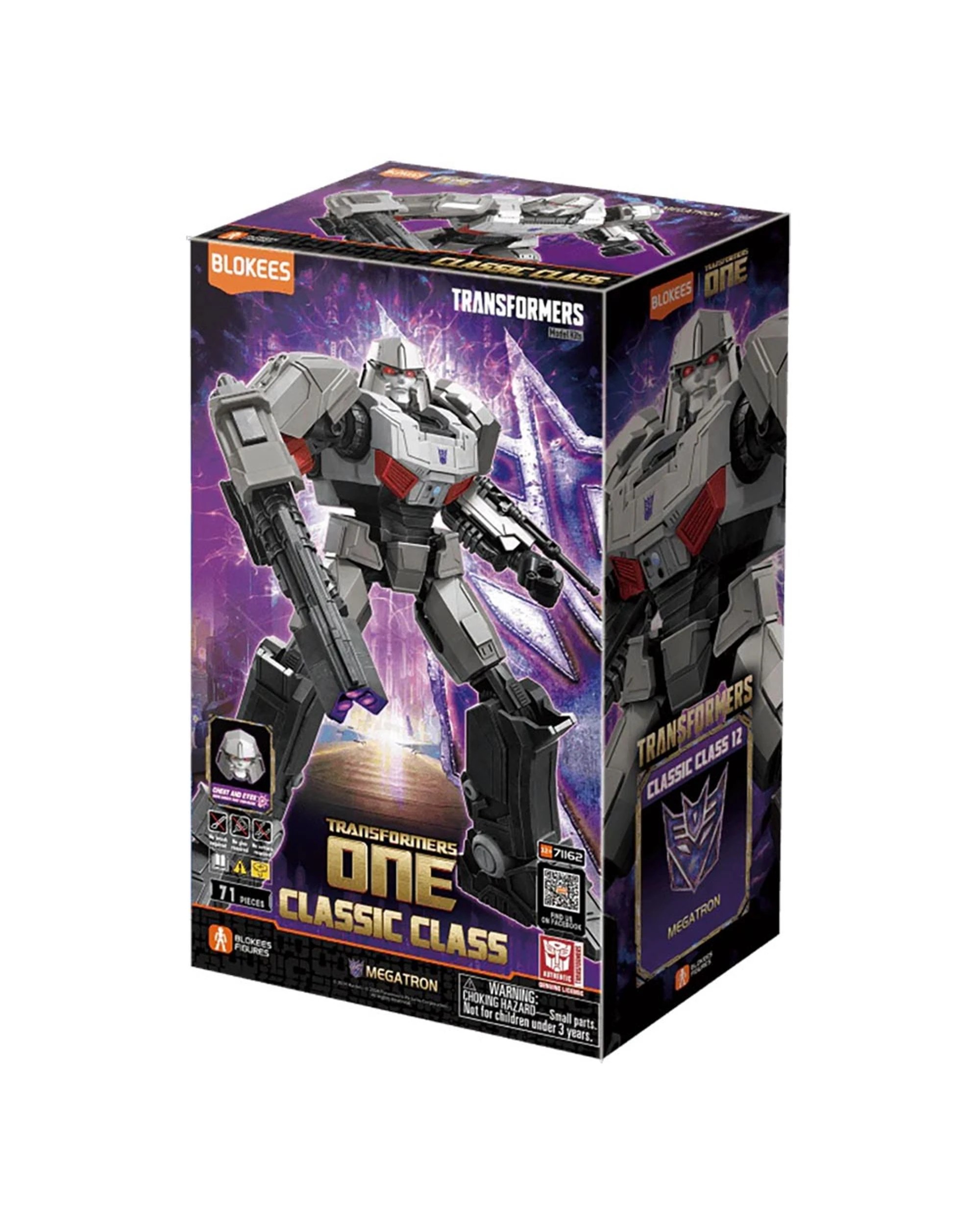 1 Blokees Transformers Classic Class 12 One Megatron Model Kit, 1 of 10