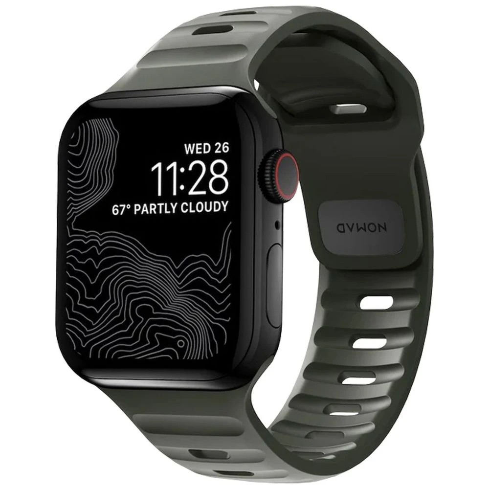 1 Nomad Apple Watch Band Sport 44-46mm Green, 1 of 4