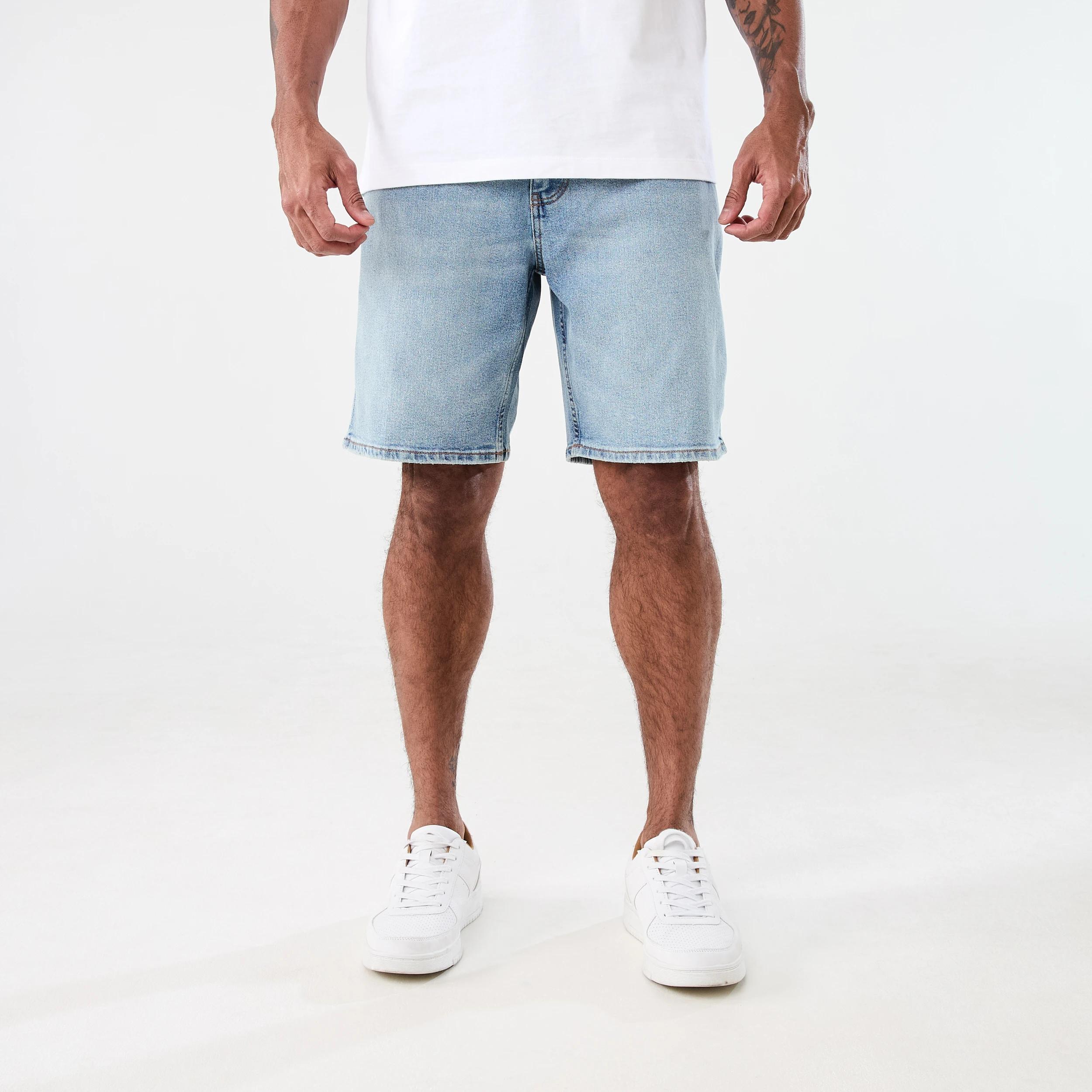 6 Slim Denim Shorts LIGHT WASH, 6 of 6