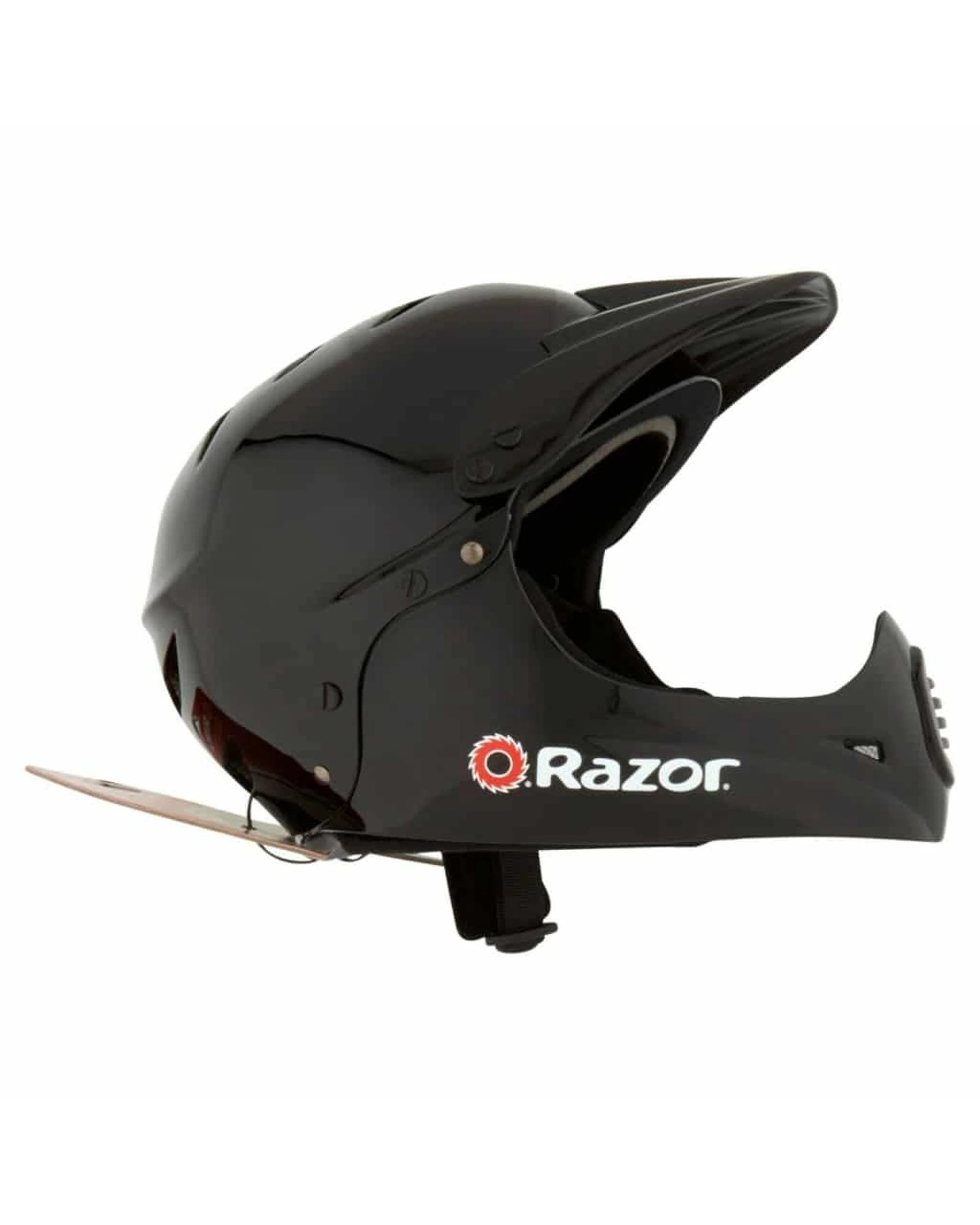 2 Razor Full Face Helmet Gloss Black - Black, 2 of 4