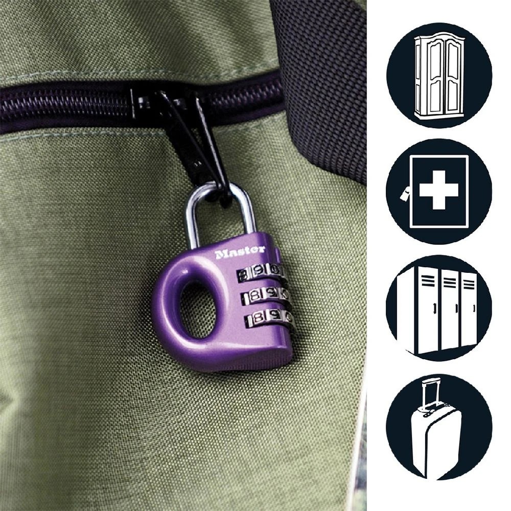 5 Masterlock Luggage Combination Padlock 32mm, 5 of 6
