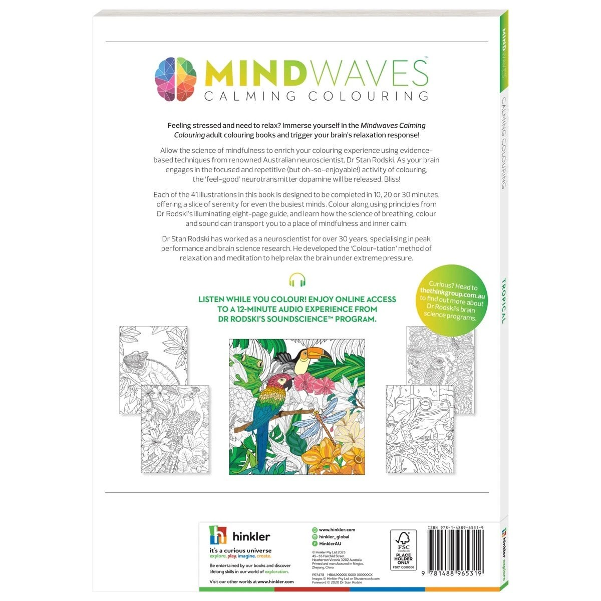 2 Mindwaves Calming Colouring: Tropical - Book, 2 of 4