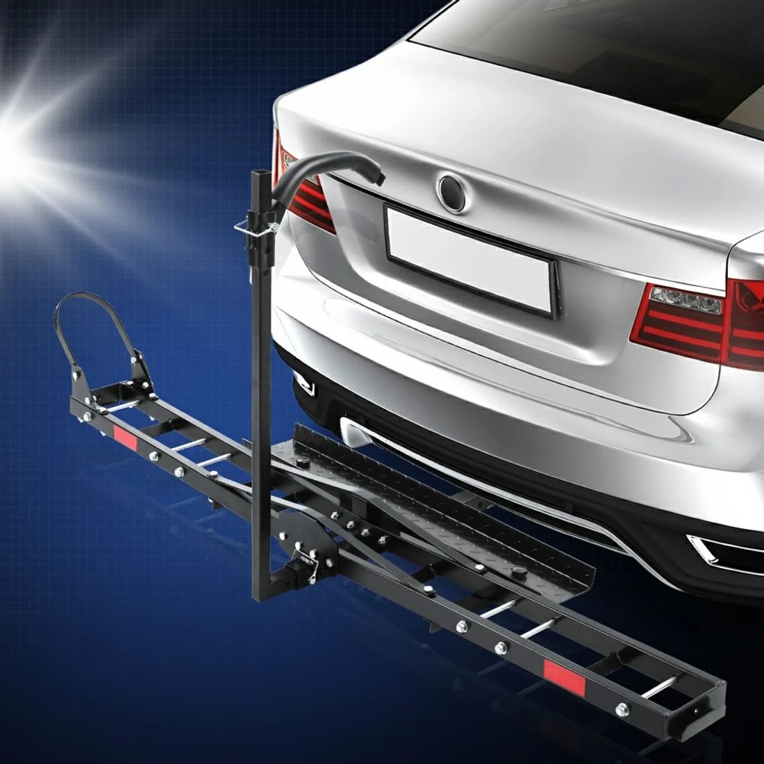 7 Giantz Motorcycle Carrier Rack Ramp, 2" Towbar Adjustable Height - Black, 7 of 7