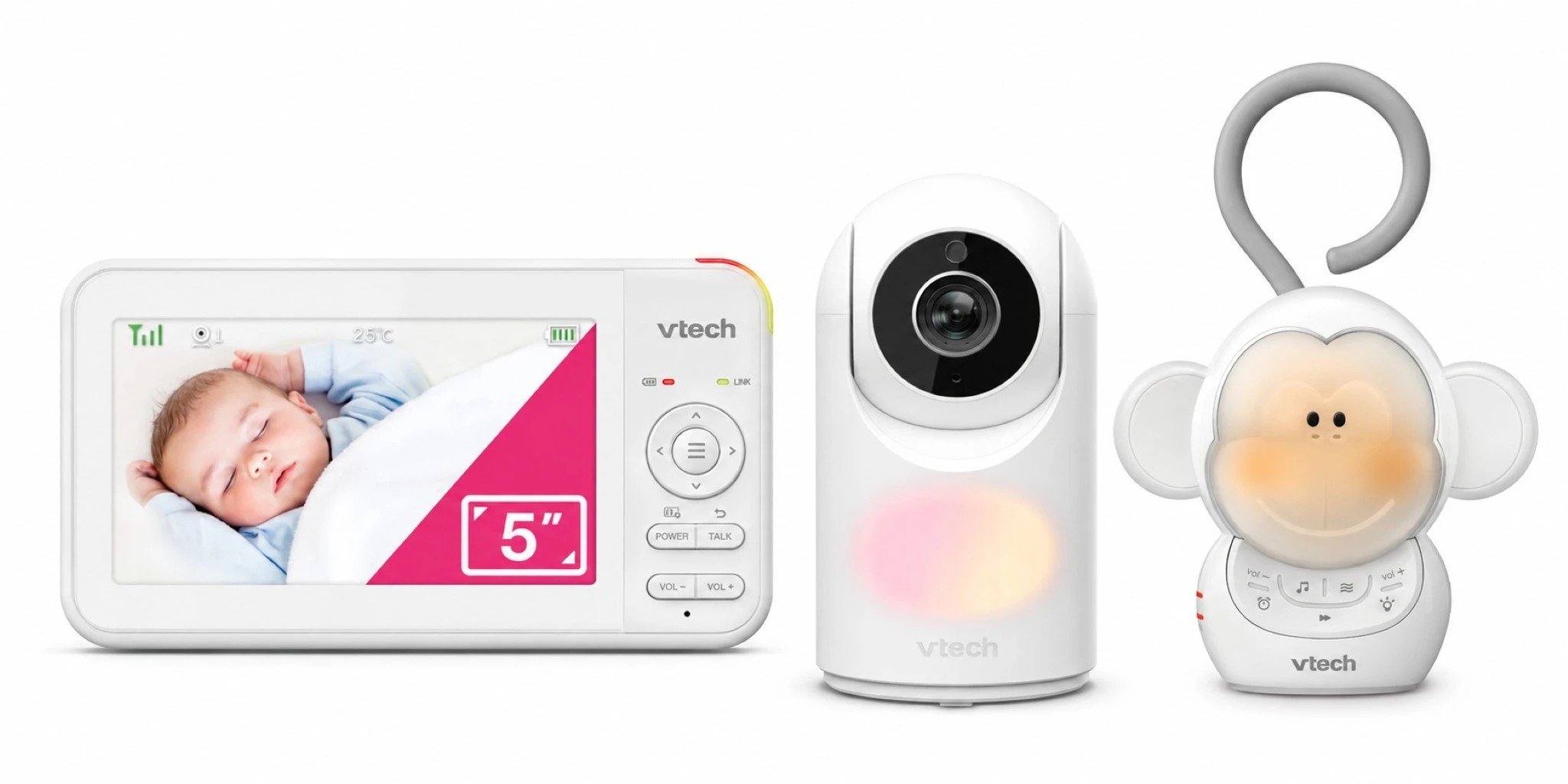 1 VTech BM5650N 5"  Pan & Tilt Video Baby Monitor plus VTech ST1000 Portable Soother VALUE BUNDLE, 1 of 1