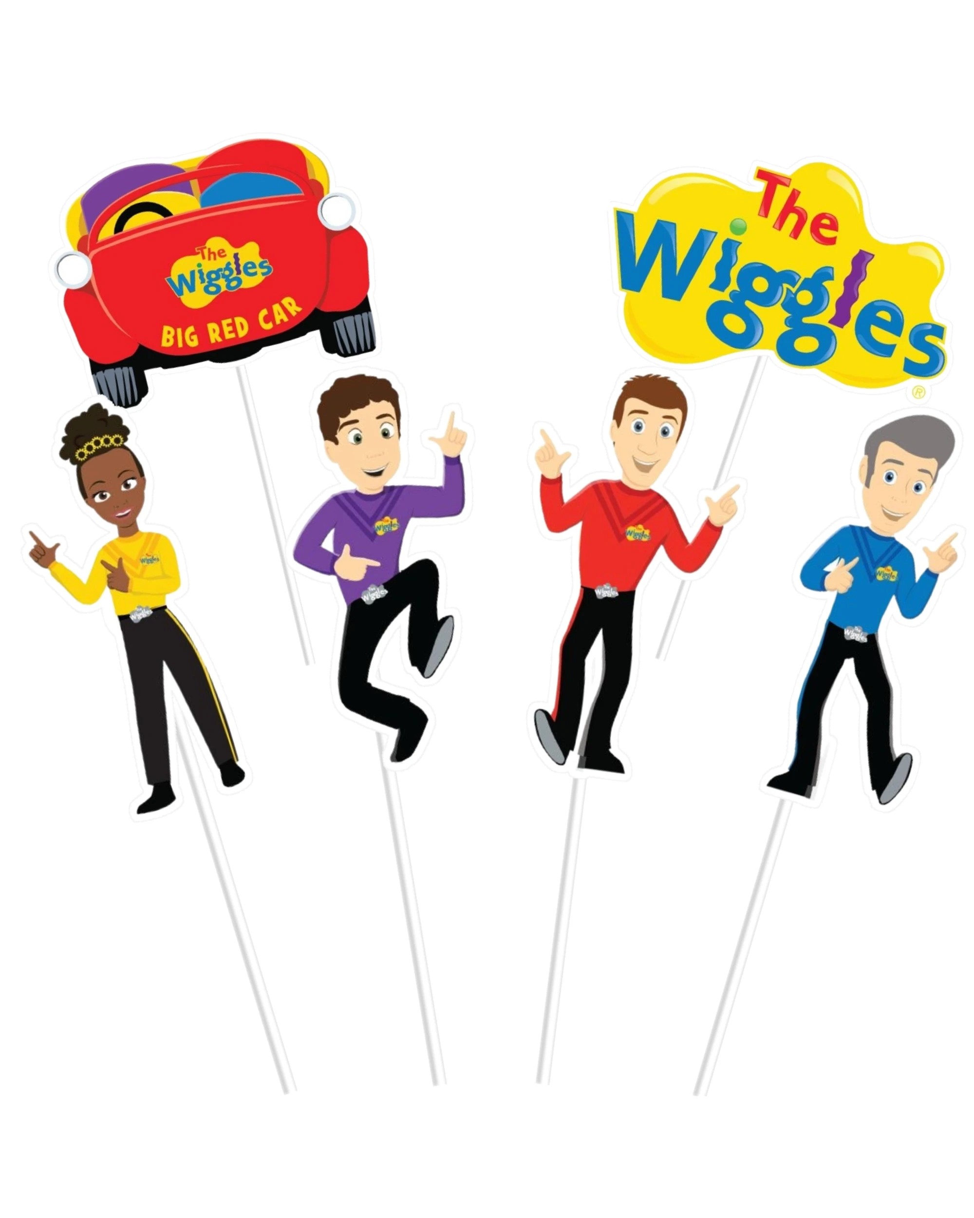 1 Amscan The Wiggles Party Cake Topper Kit Pack of 6, 1 of 3