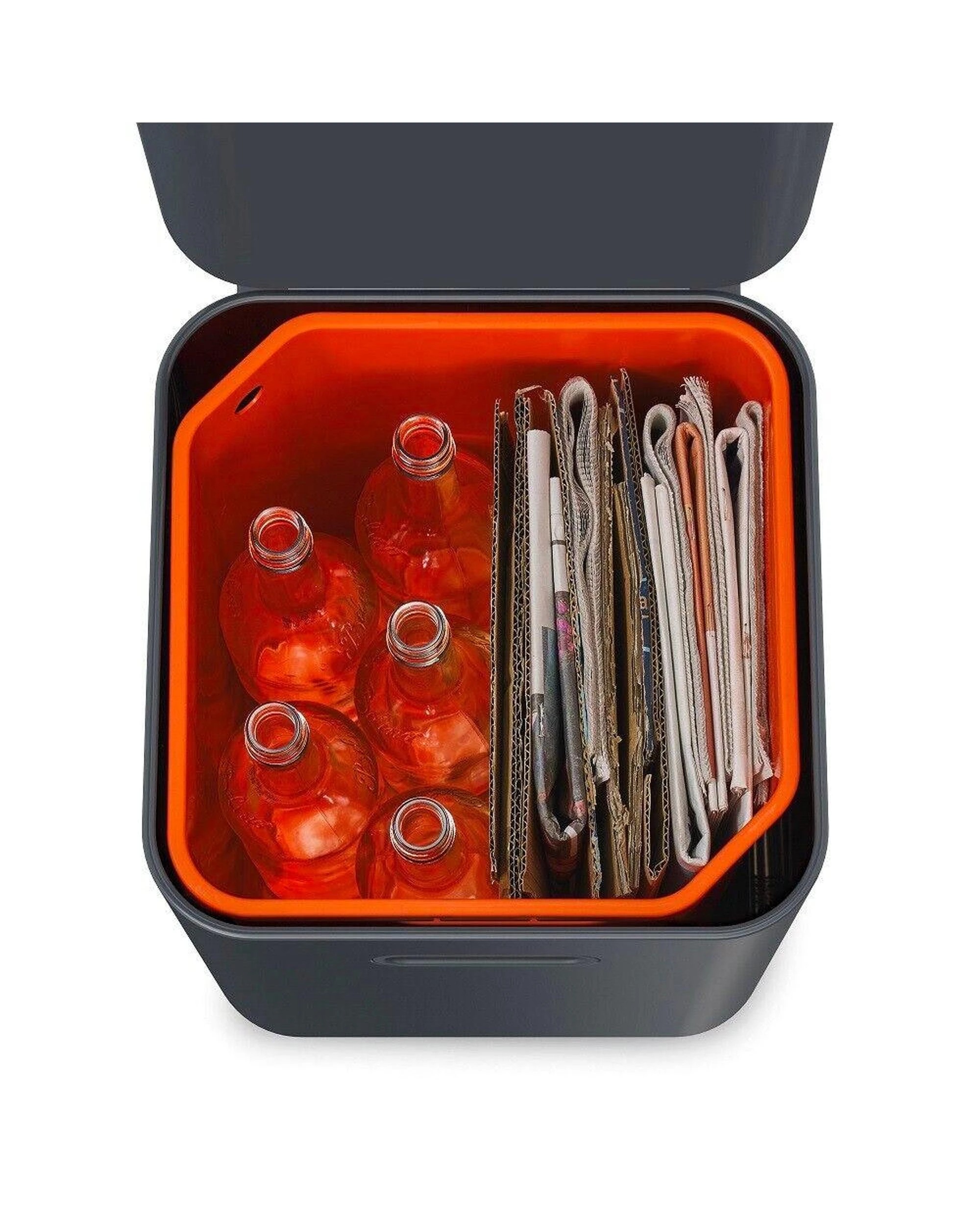 7 Joseph Joseph Totem Compact Waste Separation 40L Bin Graphite 30065, 7 of 9