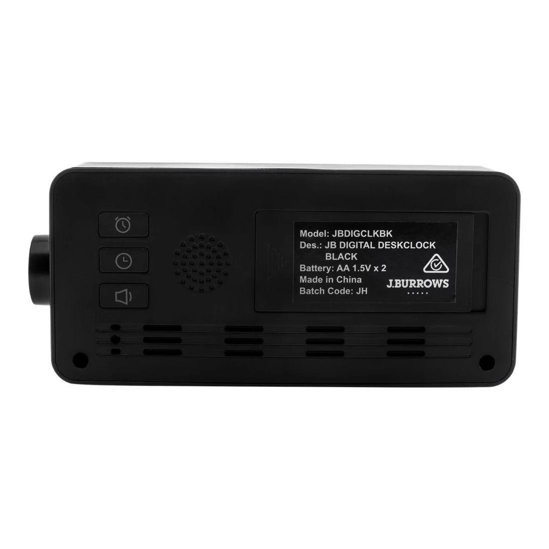 3 J.Burrows Digital Desk Clock Black, 3 of 3