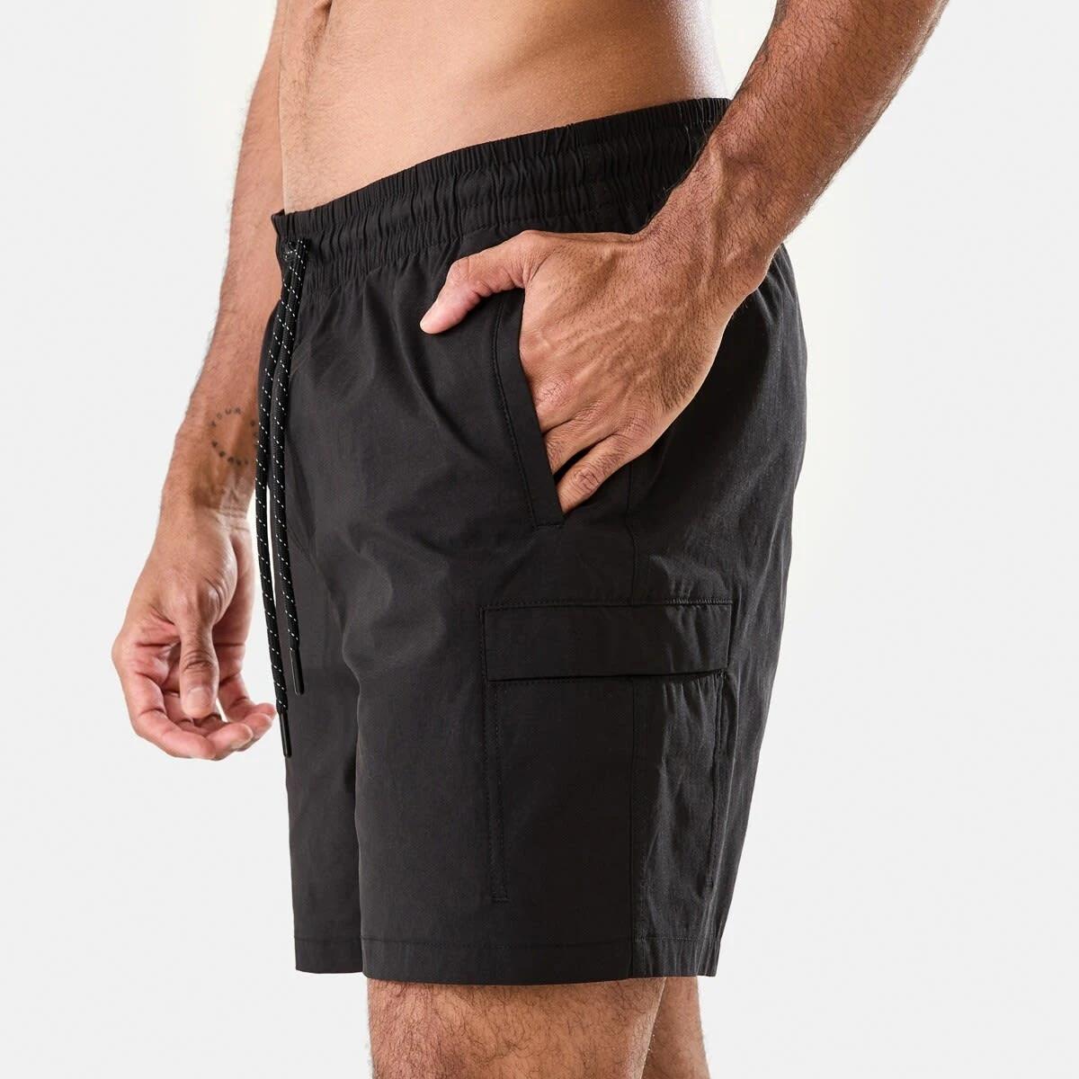 2 Active Mens Everyday Sports Shorts BLACK, 2 of 7