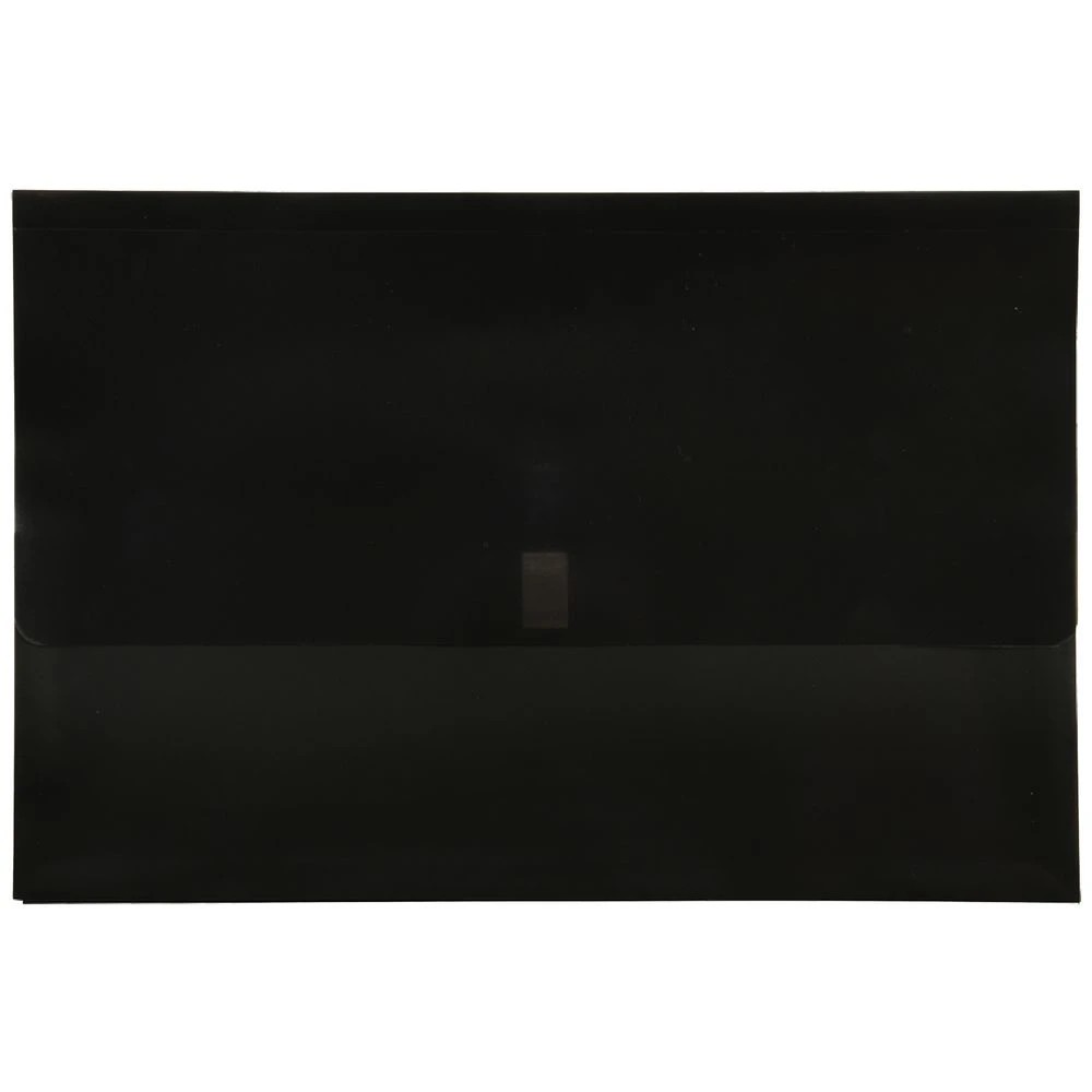 1 J.Burrows Document Wallet Black 4 Pack, 1 of 3