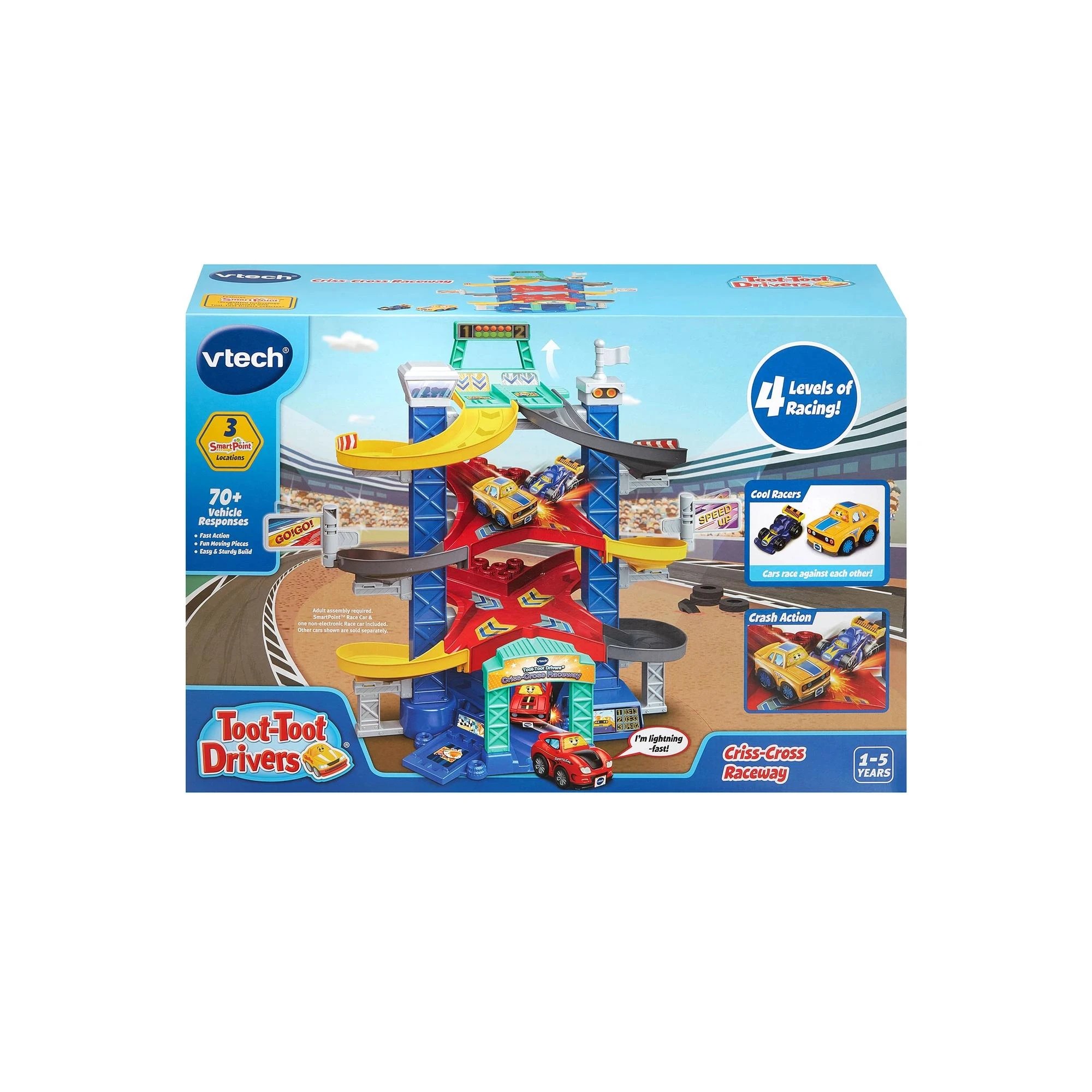 1 VTech Toot-Toot Drivers Criss-Cross Raceway - Multi, 1 of 2