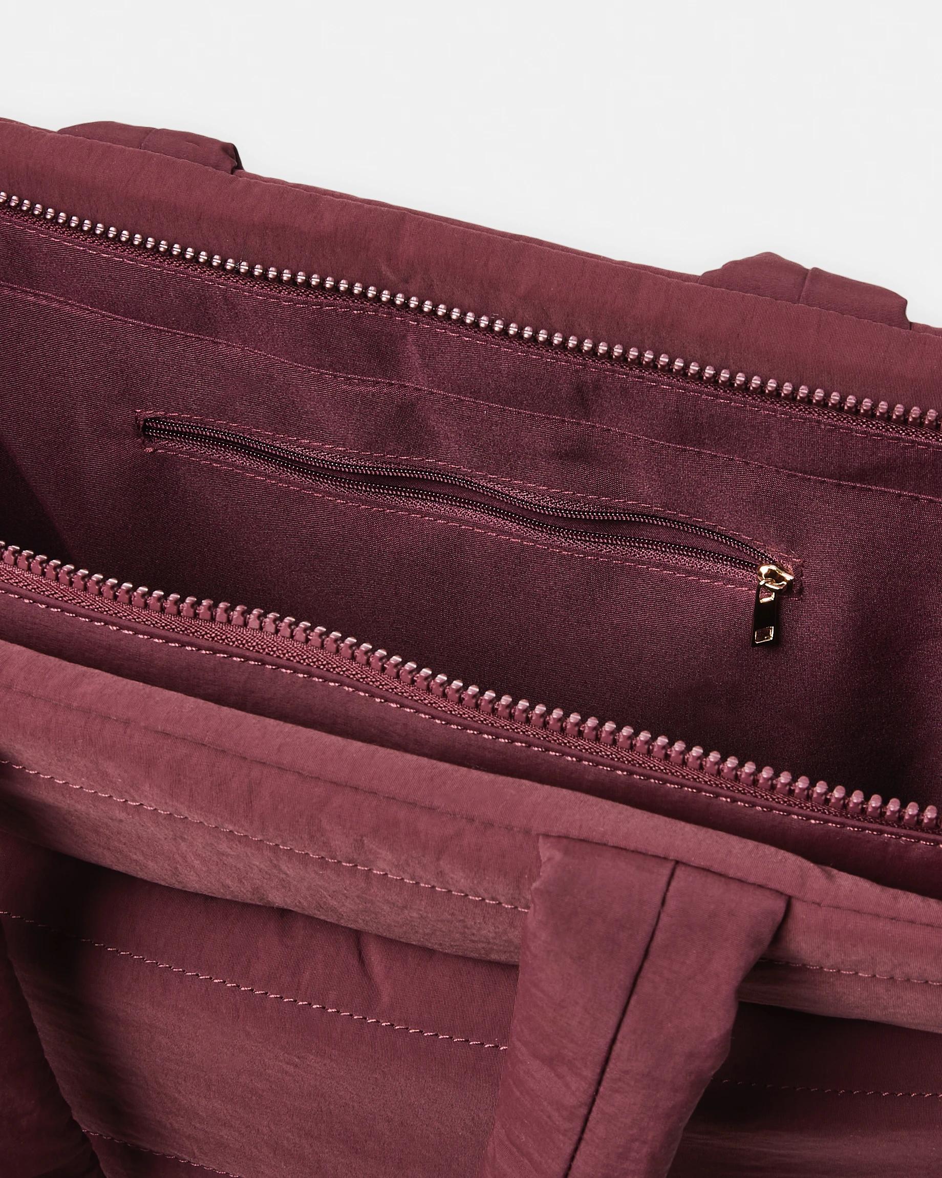 4 Padded Tote Bag Red Plum, 4 of 6