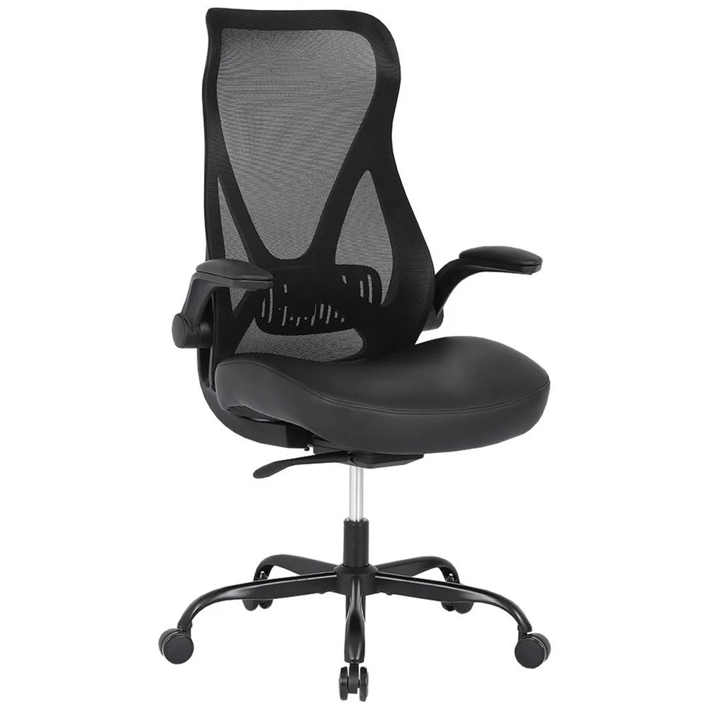 1 J.Burrows Kingston Ergonomic PU Leather Chair Black Ergonomic Chairs and Desk Chairs, 1 of 10